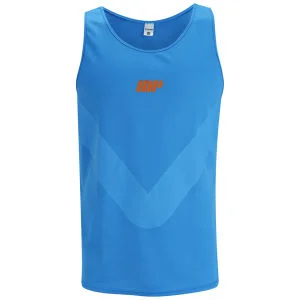 Myprotein мъжки потник Racer Back Runnig Vest - Син
