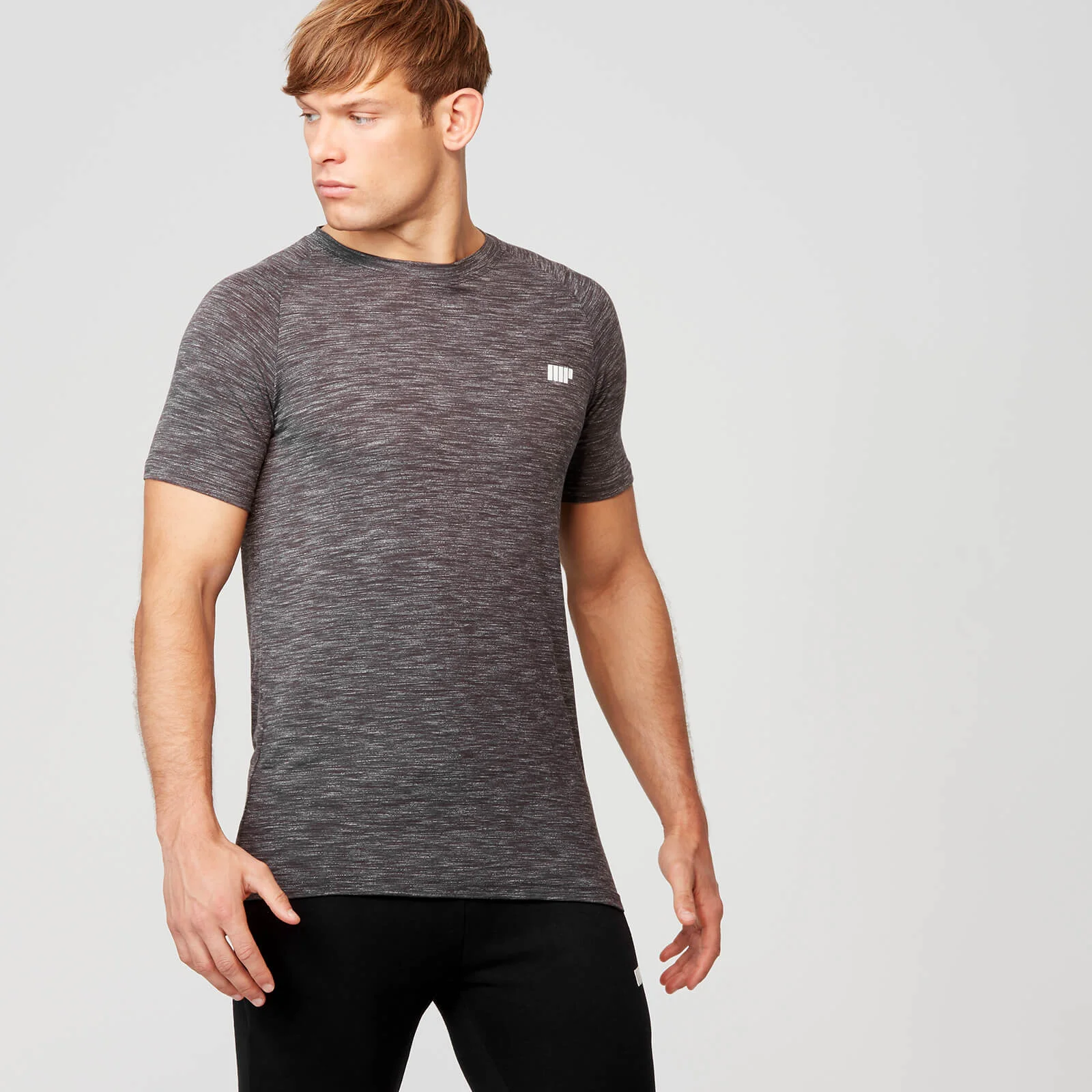 Performance Short Sleeve Top - Charcoal Marl - S Изображение 1
