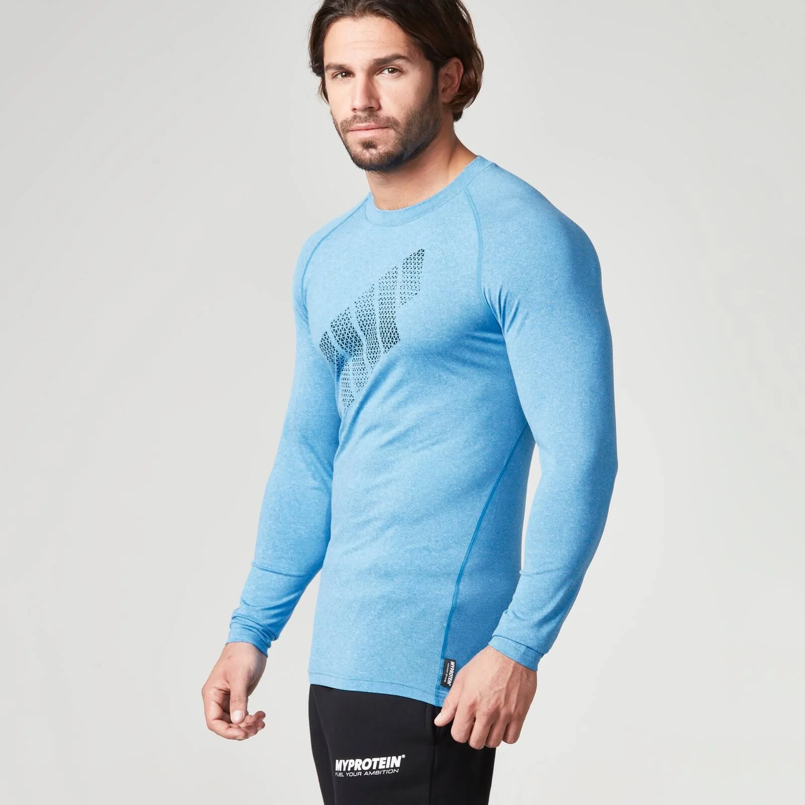 Myprotein Men's Mobility Long Sleeve Top - Blue - L - Син Изображение 1