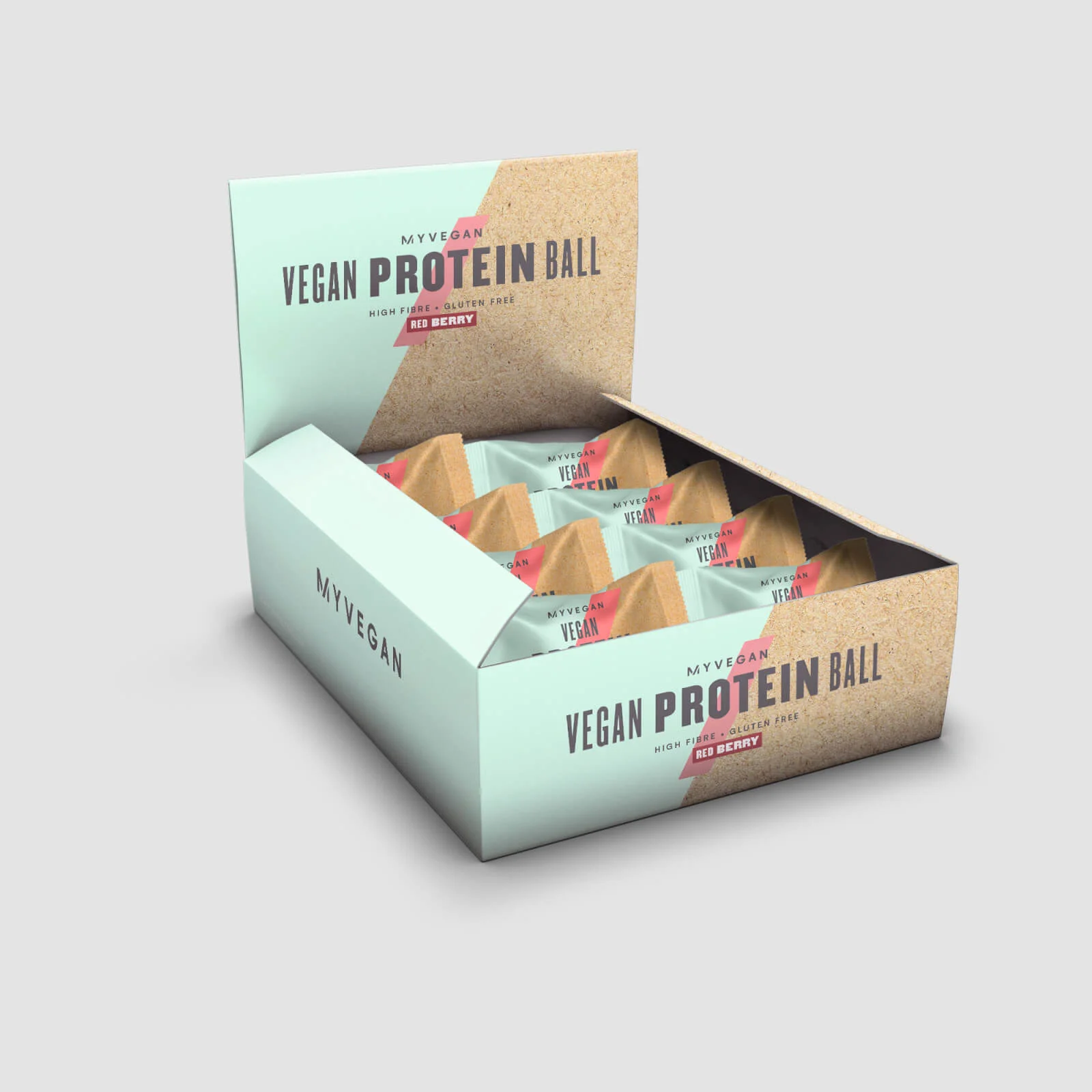 Myprotein Vegan Protein Balls - 12 x 40g - Червени плодове Изображение 1