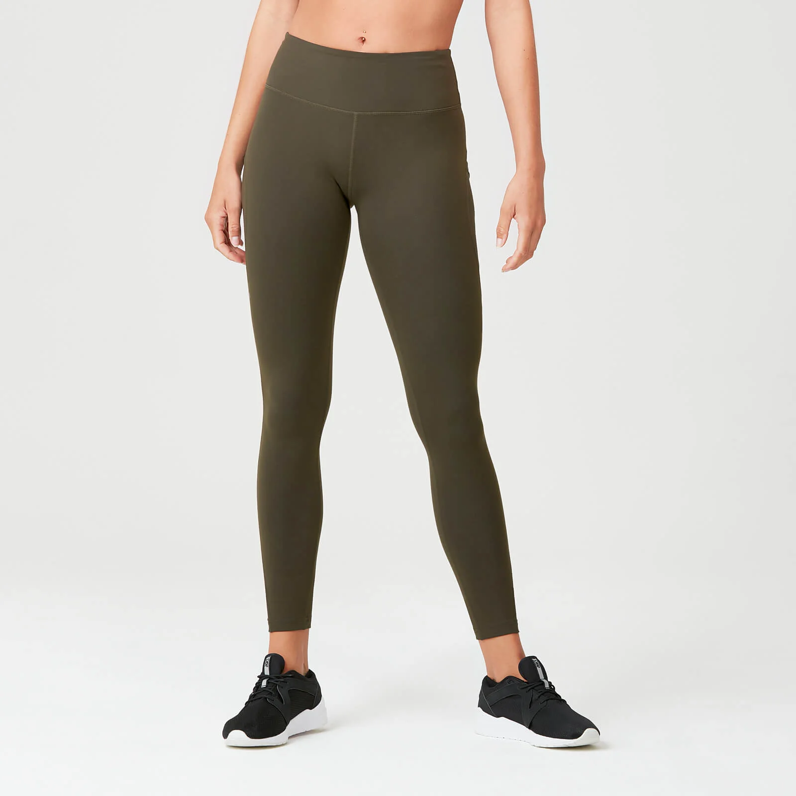 MP Women's Power Mesh Leggings - Dark Khaki - XS Изображение 1