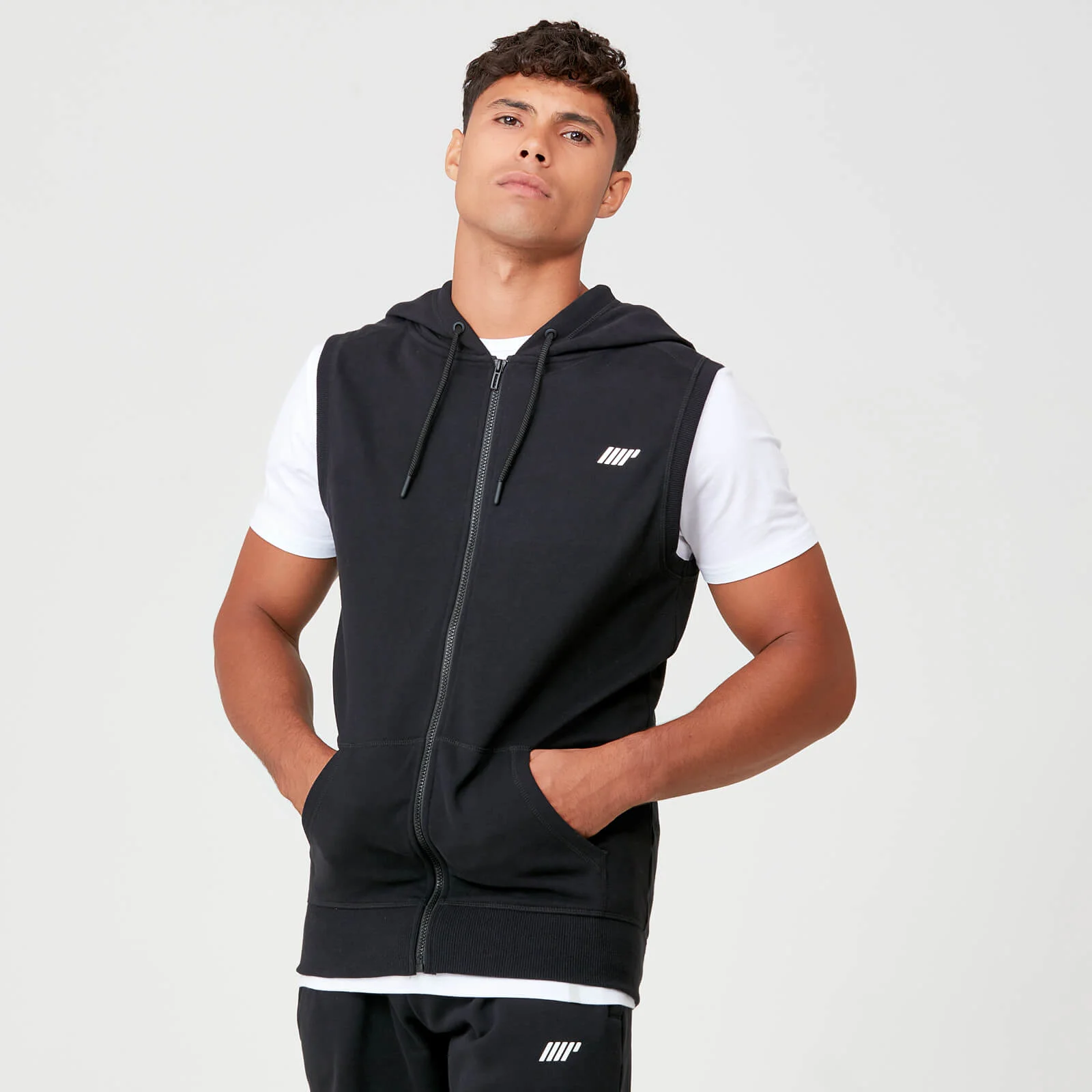 Myprotein Tru-Fit Sleeveless Hoodie - Black - XS Изображение 1