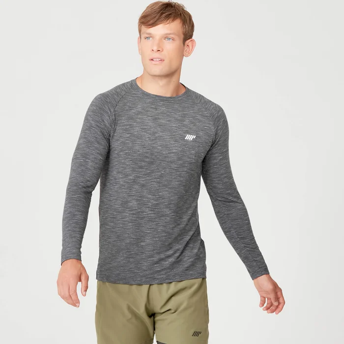 Performance Long Sleeve T-Shirt - Charcoal Marl