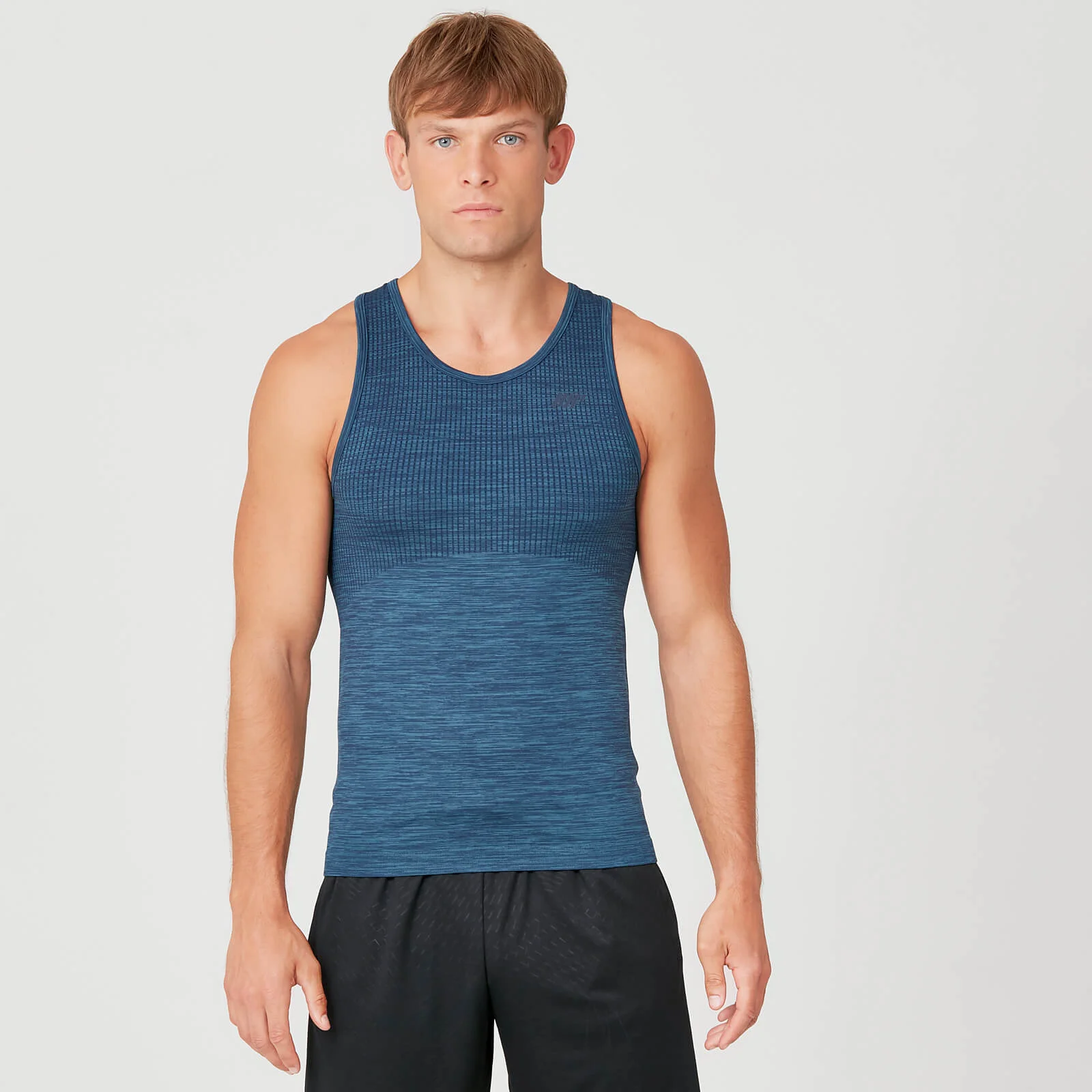 MP Men's Seamless Tank Top - Petrol Blue - XS Изображение 1