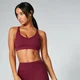 Power Мesh Sports Bra - Oxblood