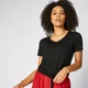 Twist Short Sleeve T-Shirt - Black