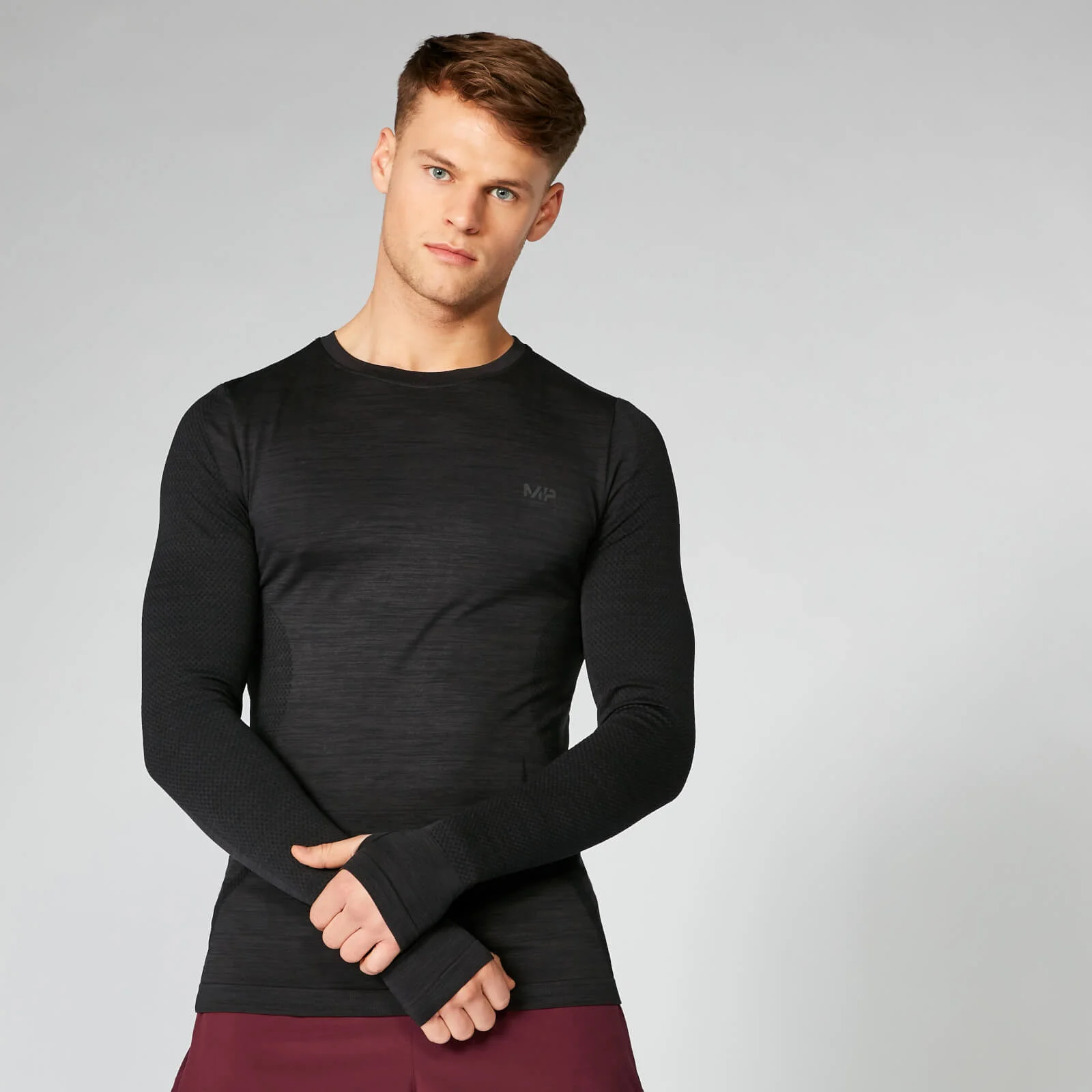 MP Sculpt Seamless Long Sleeve T-Shirt - Slate - XS Изображение 1