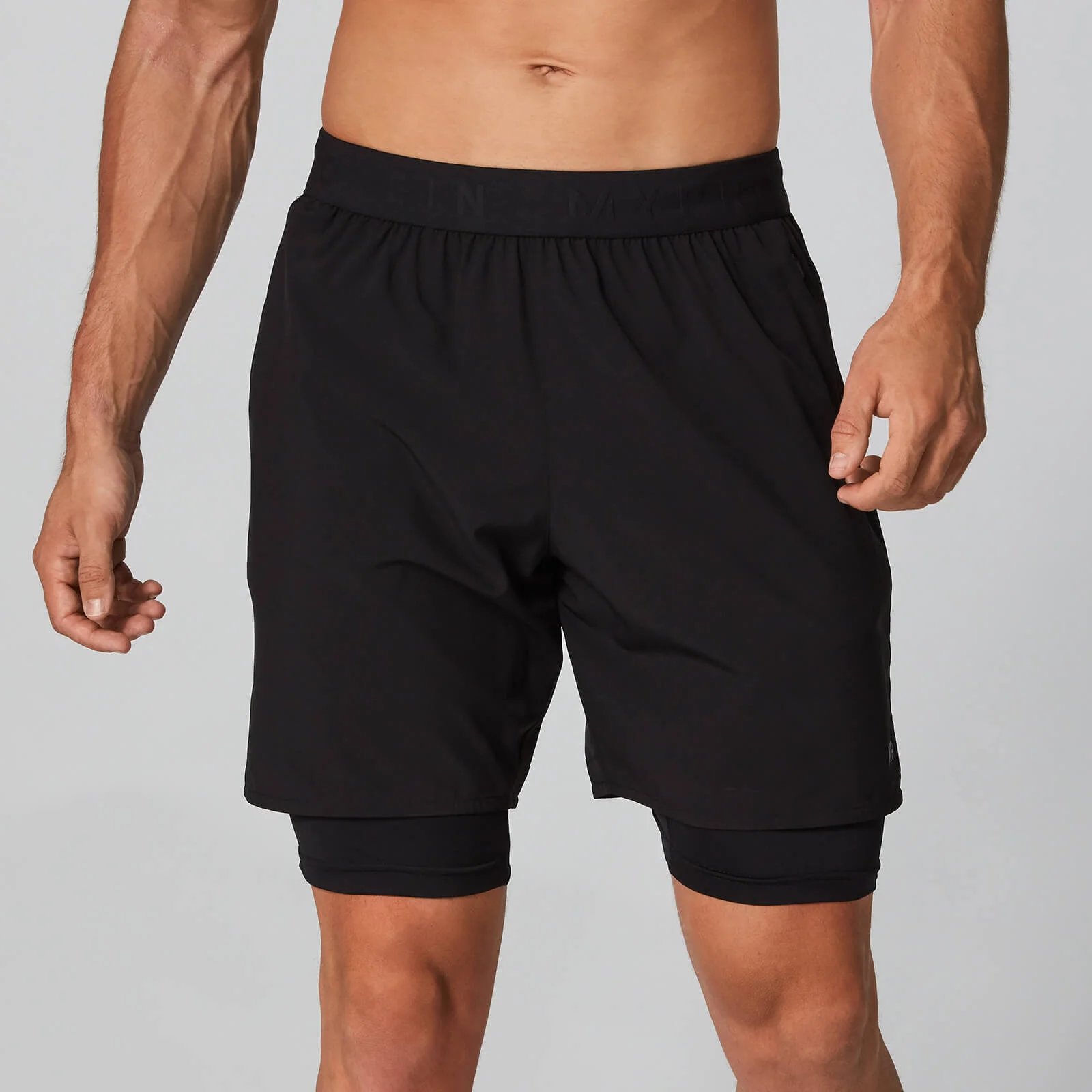 Power Double-Layered Shorts - Black - XS Изображение 1