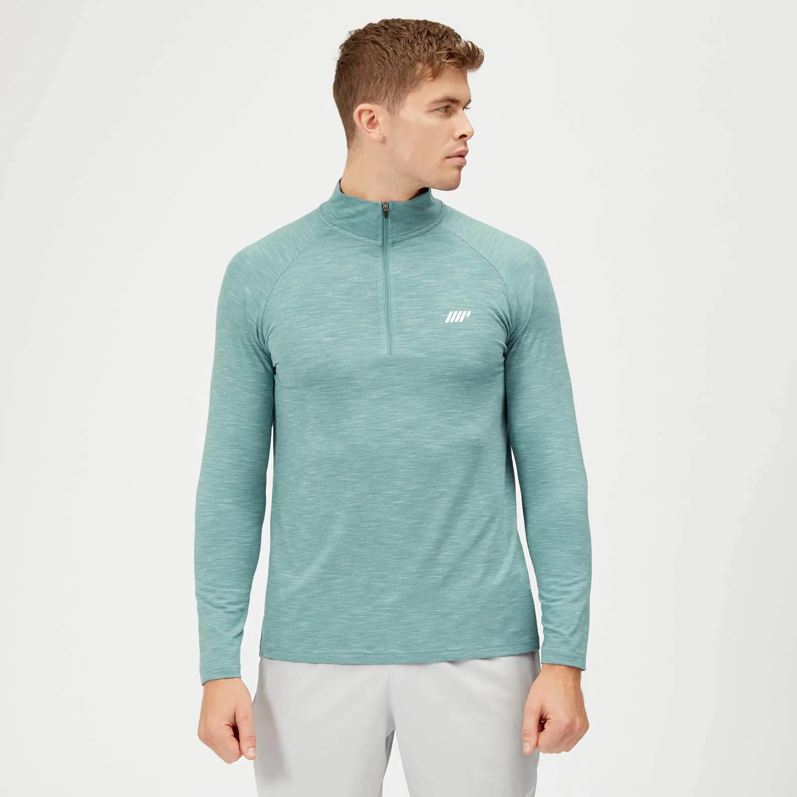 Myprotein Performance 1/4 Zip Top - Airforce Blue Marl - XS Изображение 1