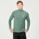 Performance 1/4 Zip Top - Green Marl