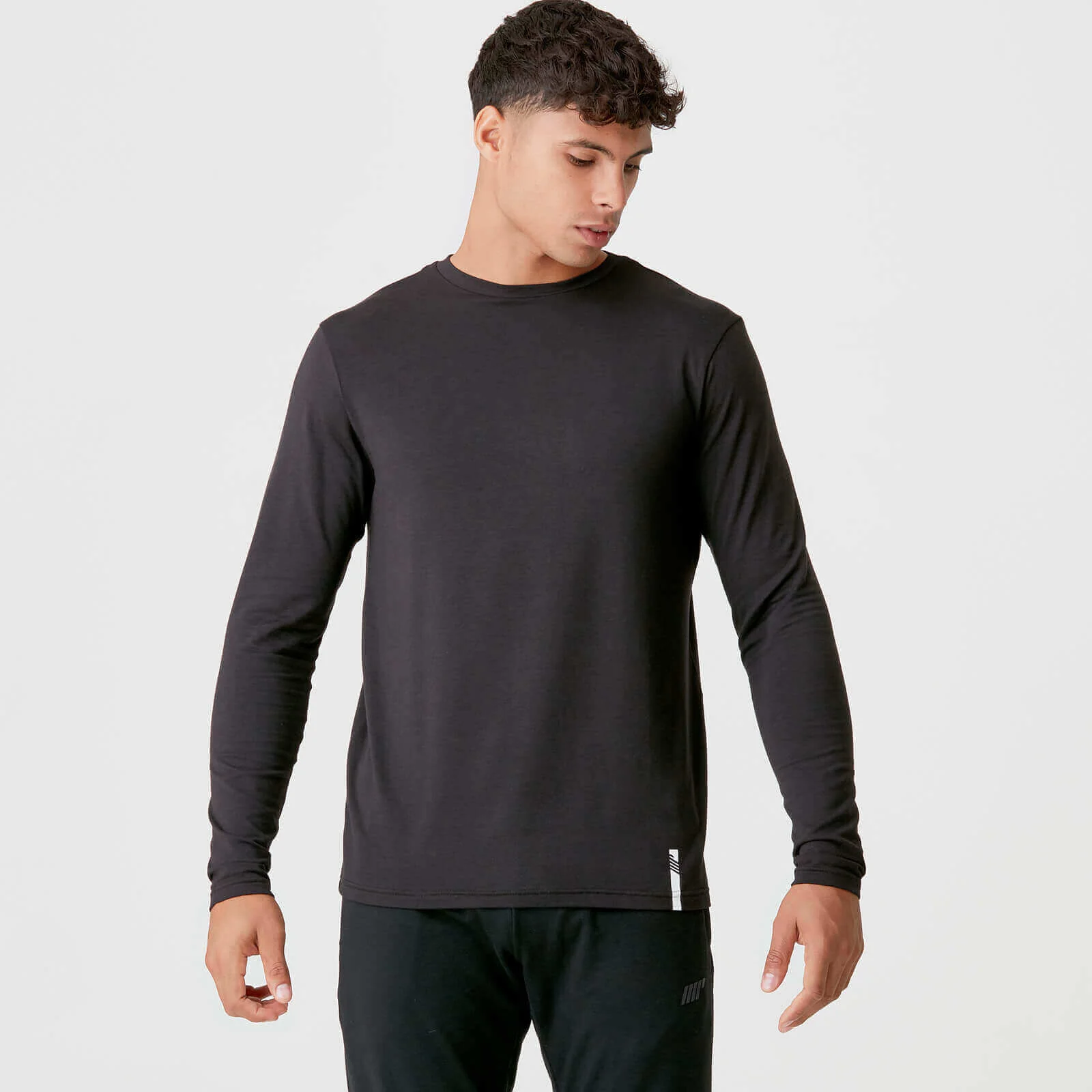 MP Men's Luxe Classic Long Sleeve Crew - Black - XS Изображение 1