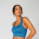 MP Women's Shape Seamless Cross-Strap Bra — Ibiza Blue