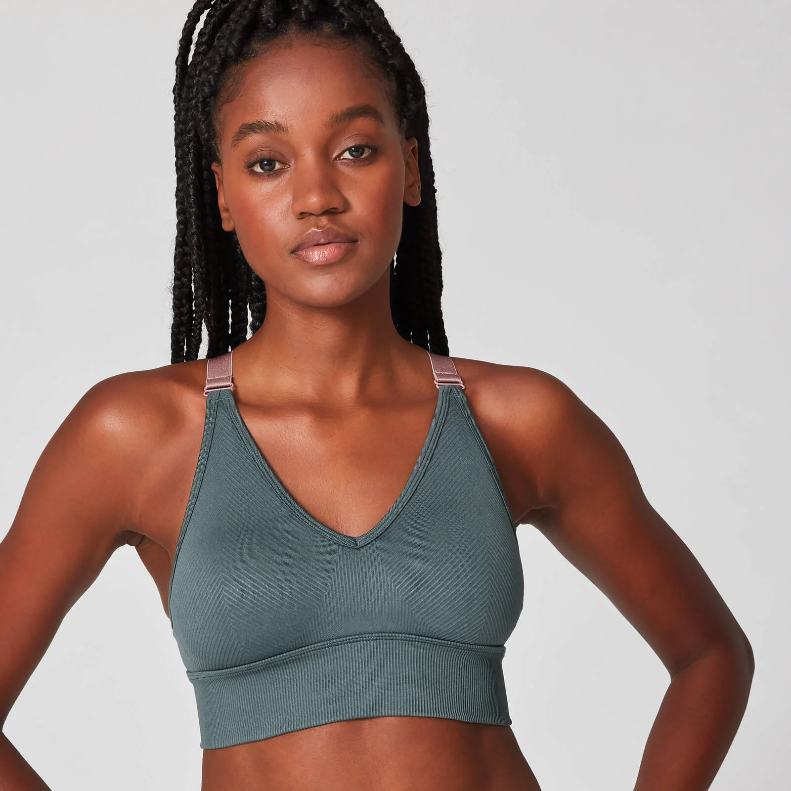 Luxe Seamless Sports Bra - Grey - XS Изображение 1