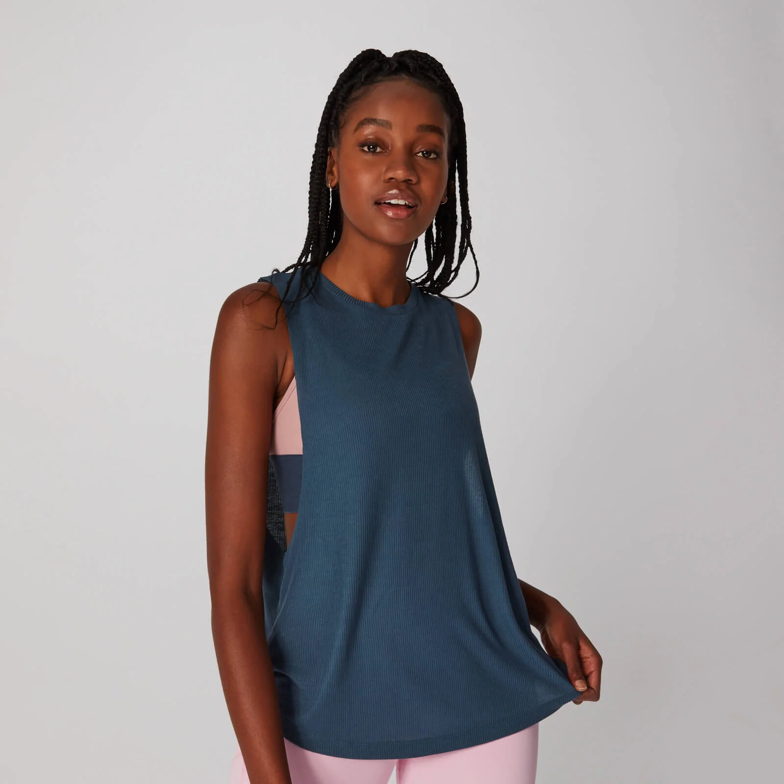MP Women's Rib Drop Armhole Vest - Dark Indigo - XS Изображение 1