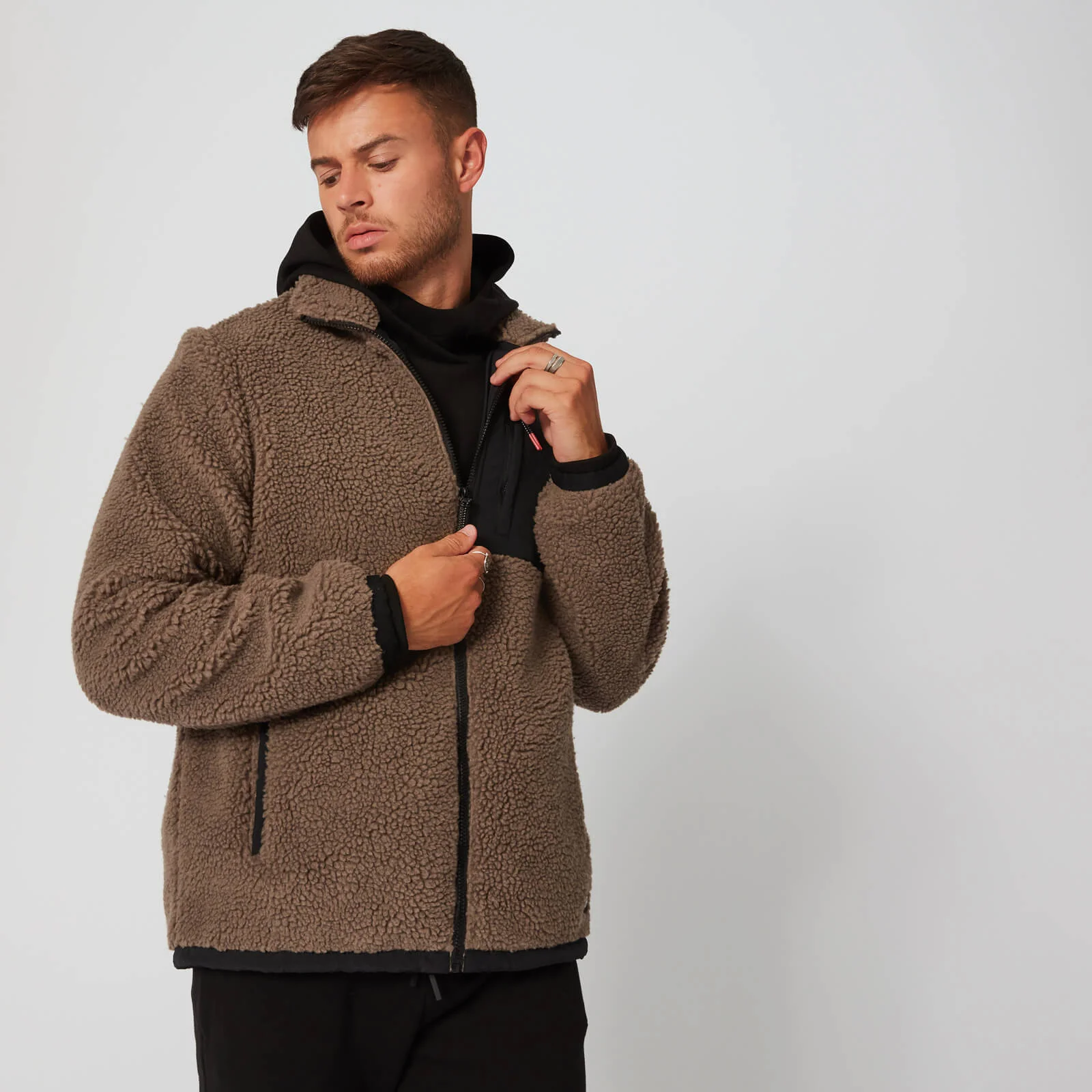 Borg Zip-Through - Brown - XS Изображение 1