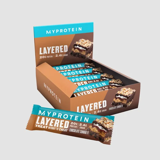6 Layer Protein Bar - 12 x 60g - Шоколадов сладолед