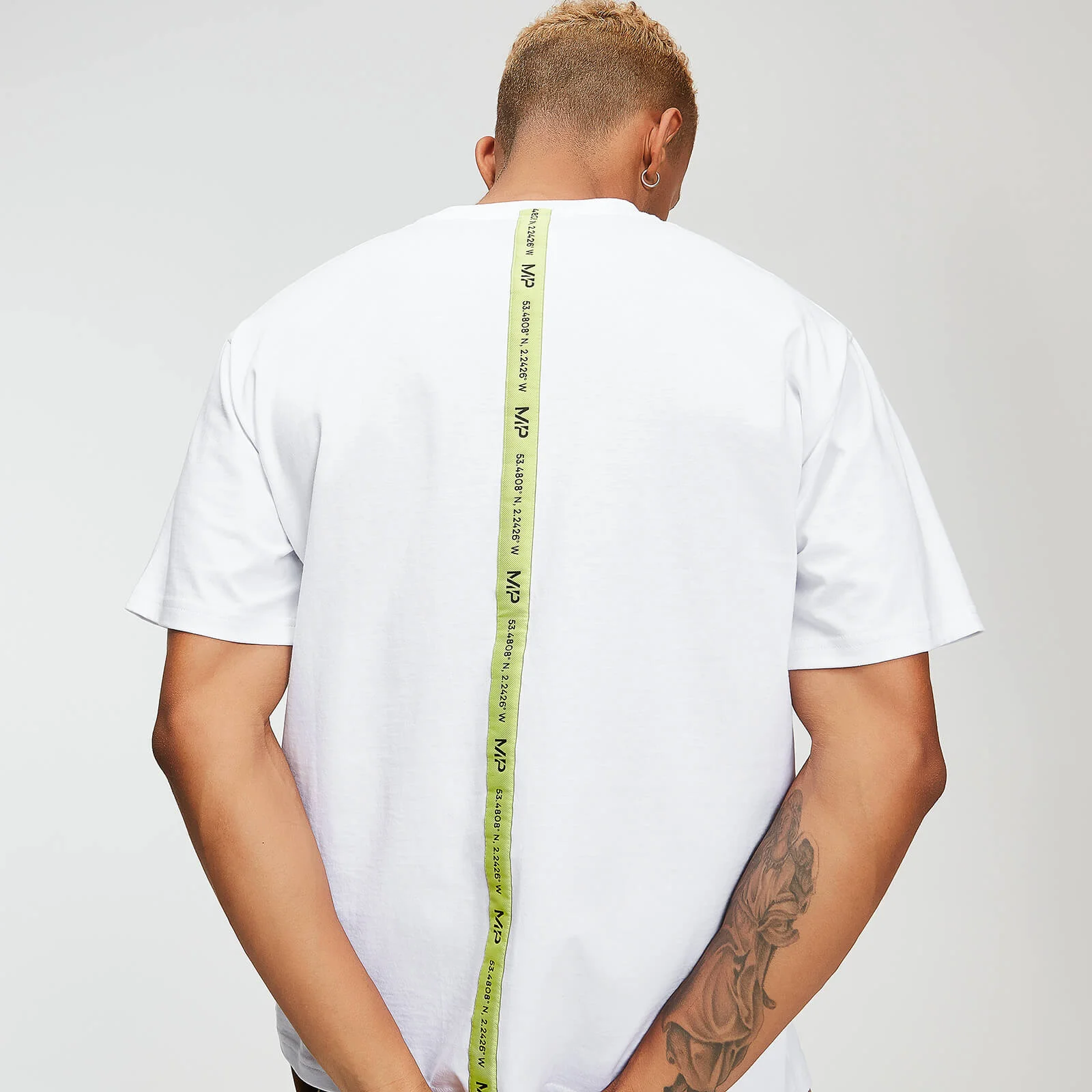 MP Men's Rest Day Tape T-Shirt - White - XS Изображение 1