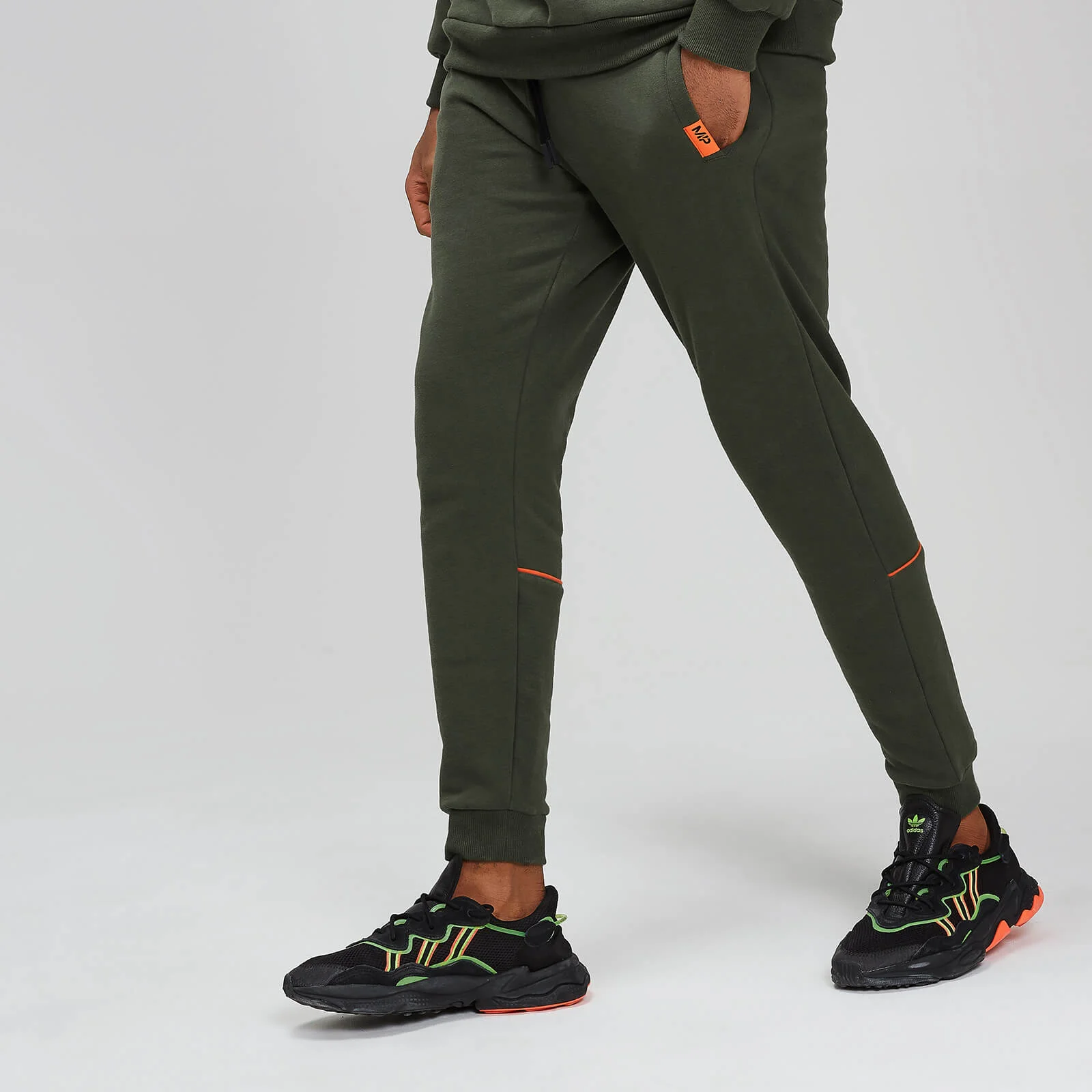 MP Rest Day Men's Piped Calf Joggers - Army Green - XS Изображение 1