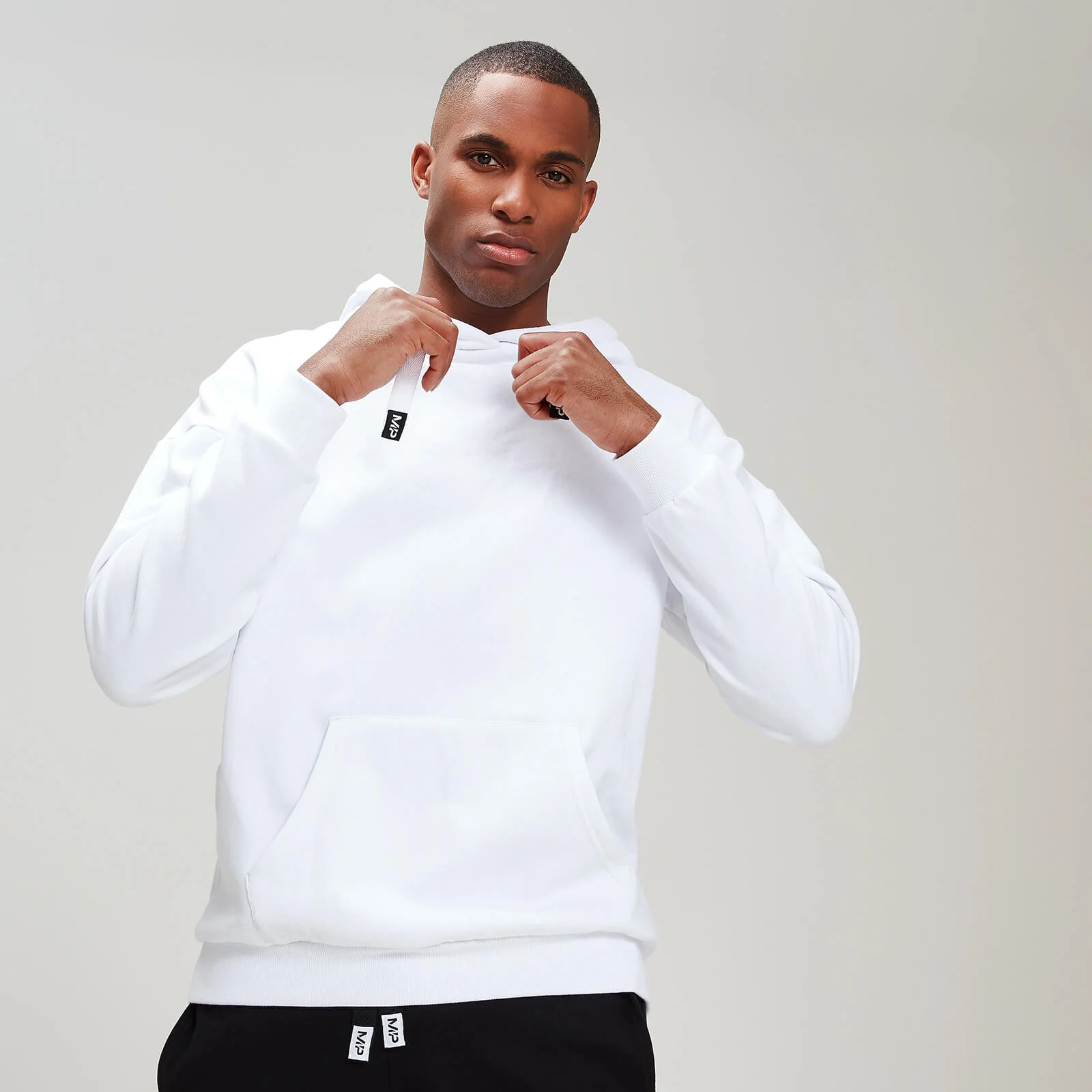 MP Men's Rest Day Stripe Overhead Hoodie - White - XS Изображение 1