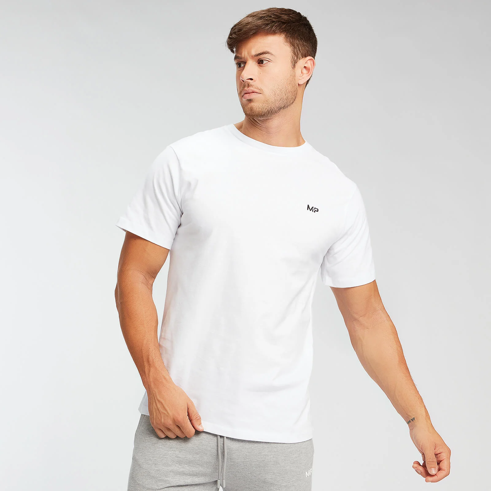 Мъжка тениска Essentials на MP - бяло - XS Изображение 1