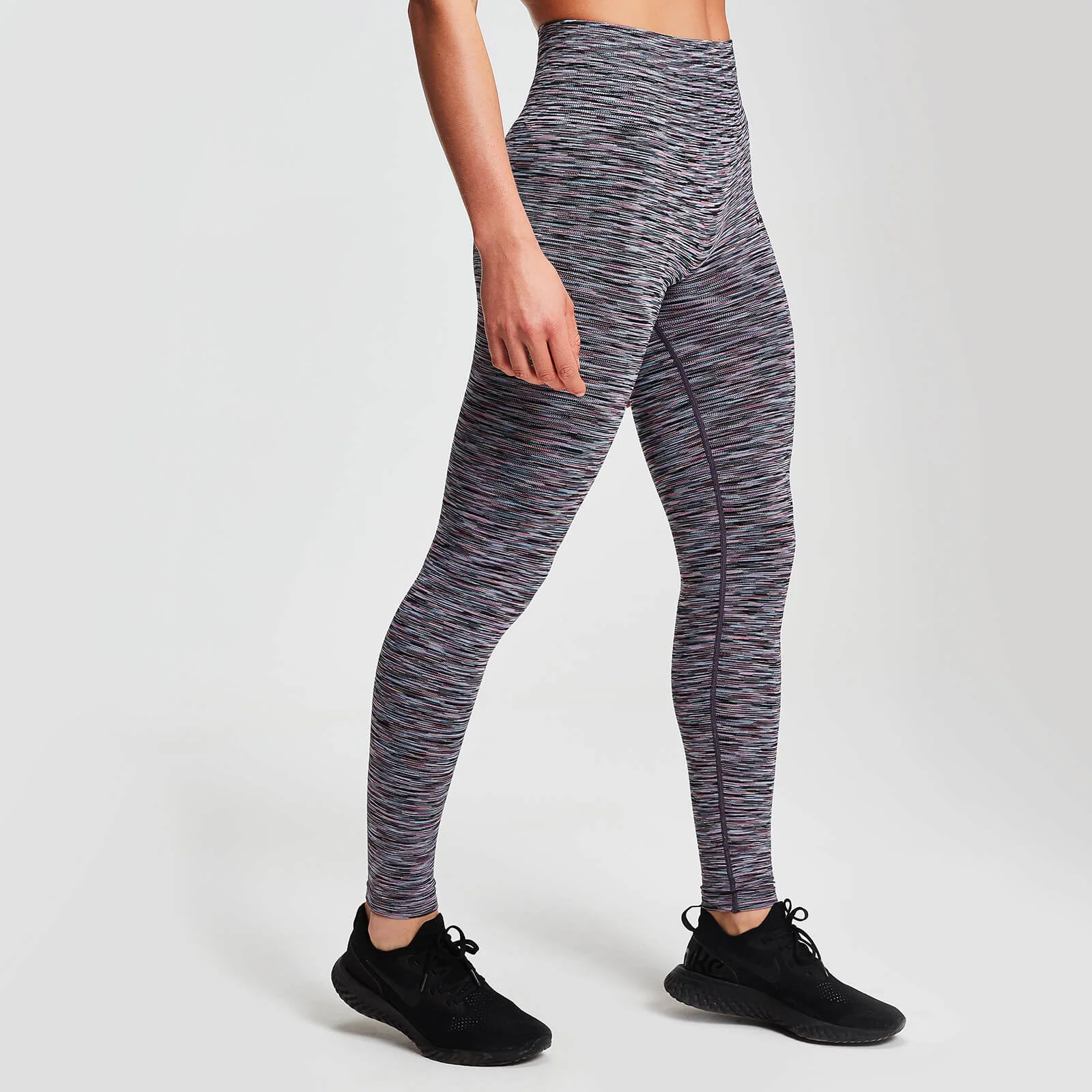 MP Space Dye Seamless Women's Leggings - Black - XS Изображение 1