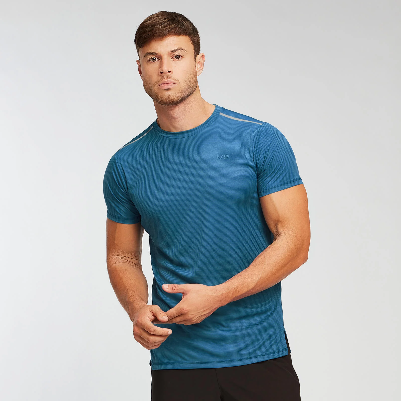 MP Men's Training Grid T-Shirt - Pilot Blue - XS Изображение 1