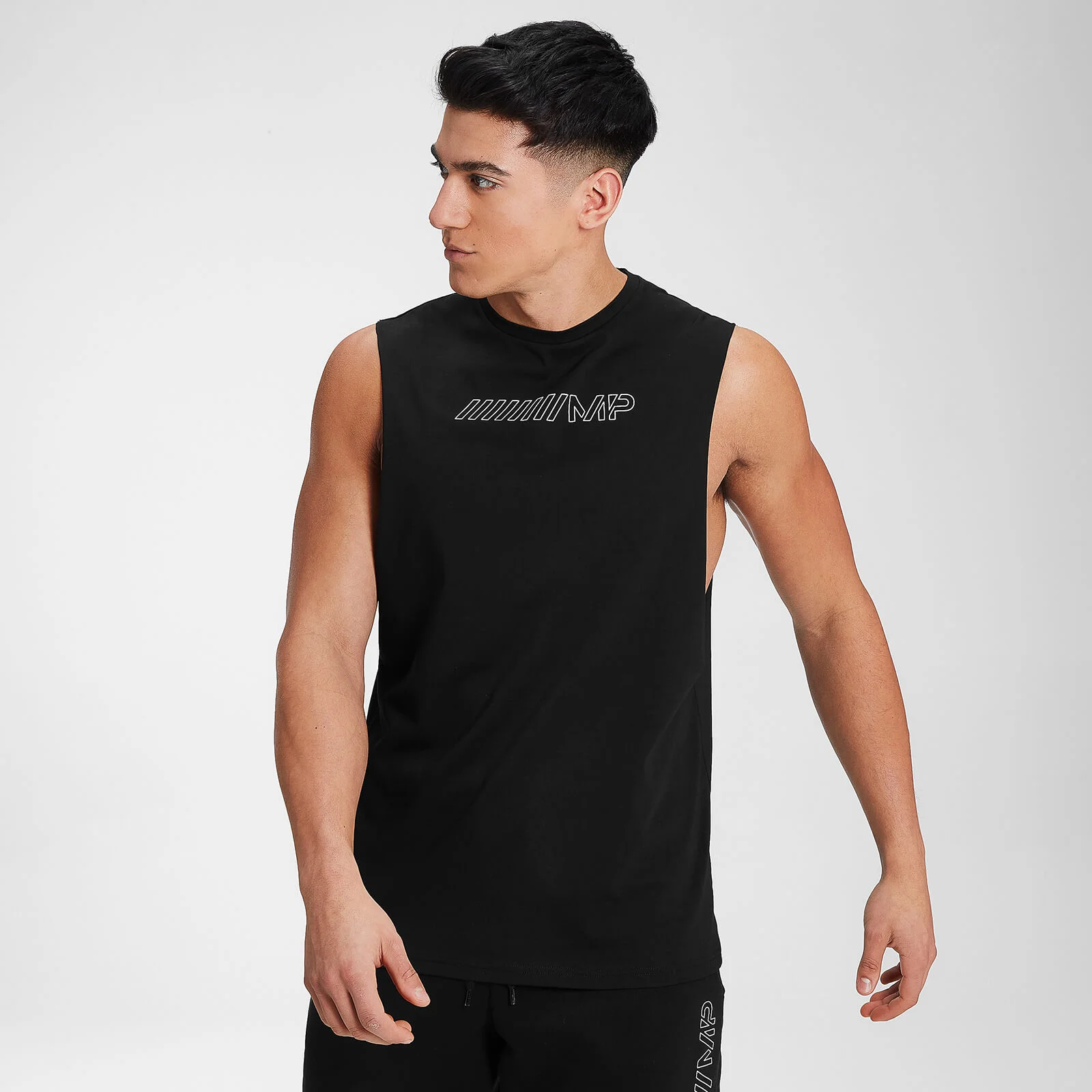 MP Men's Outline Graphic Tank - Black - XXS Изображение 1