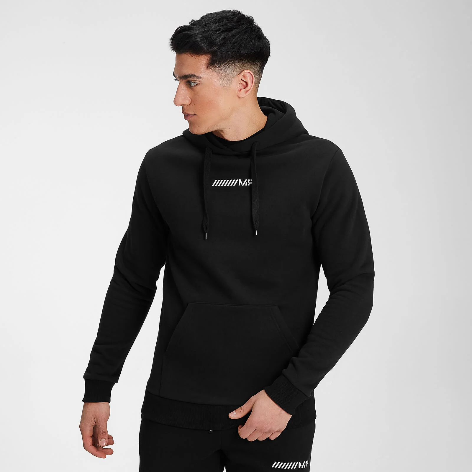 MP Men's Contrast Graphic Hoodie - Black - XXS Изображение 1