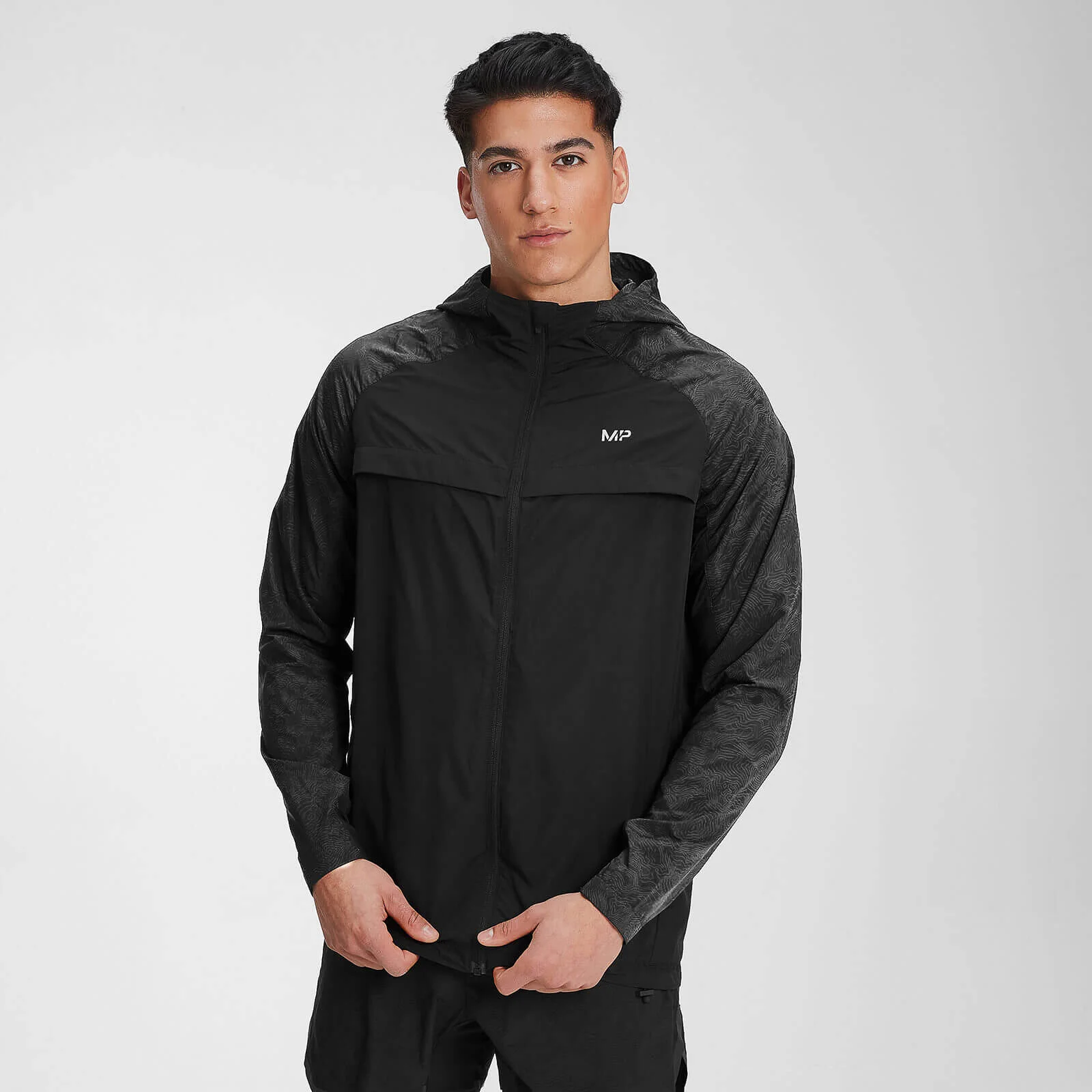 MP Men's Velocity Packable Running Jacket- Black - XXS Изображение 1