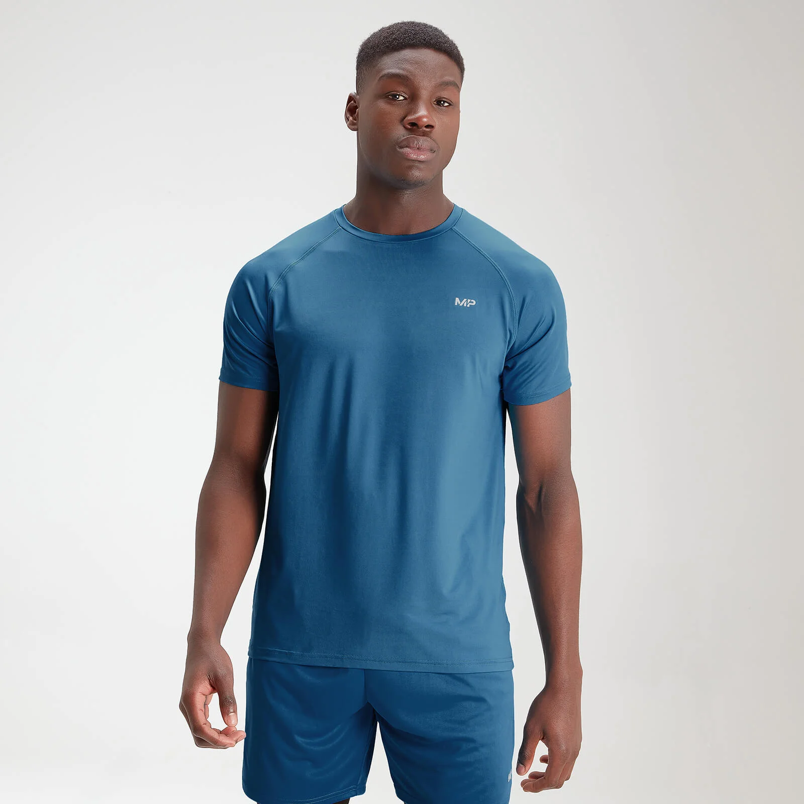 MP Men's Essentials Training Short Sleeve T-Shirt - Aqua - XXS Изображение 1