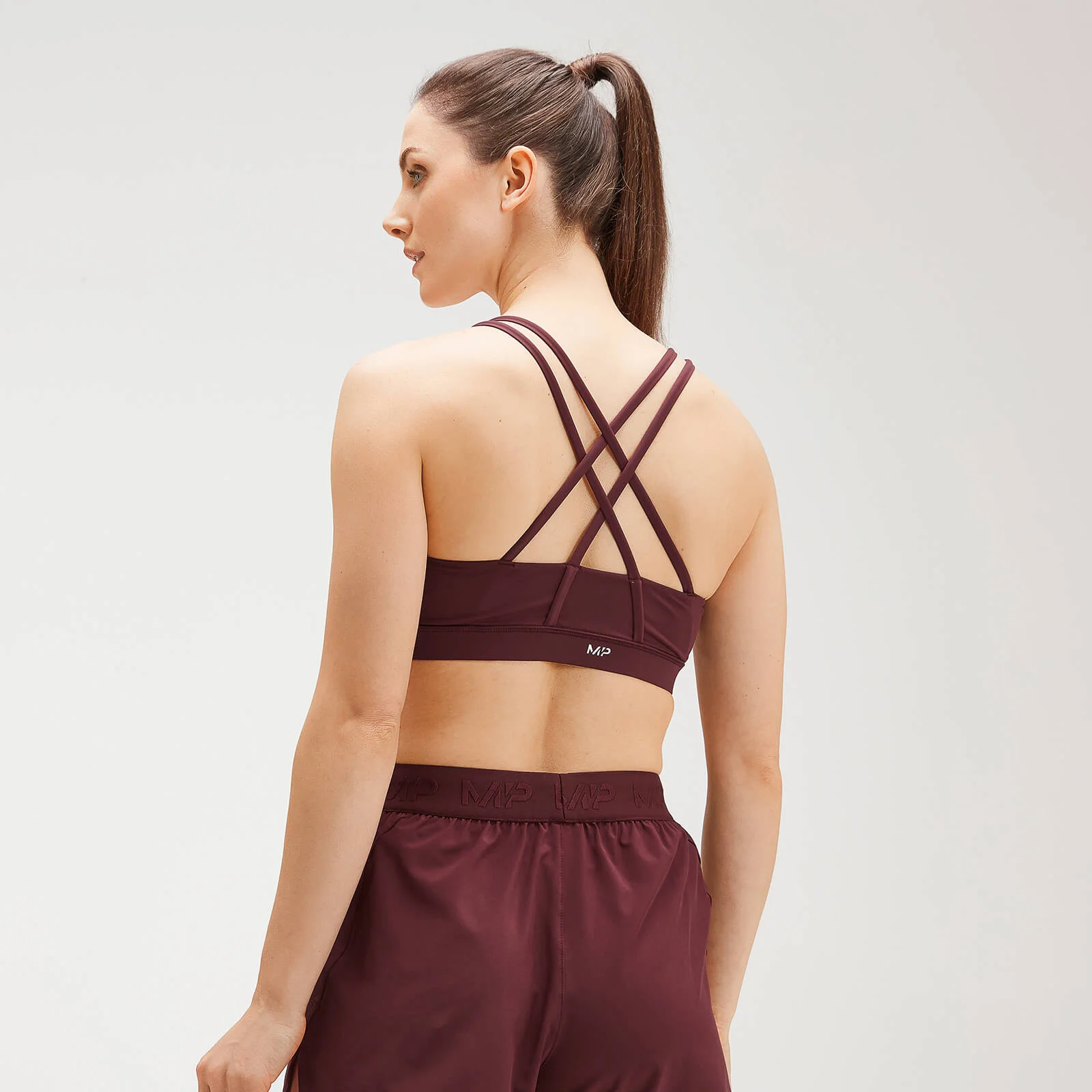 MP Women's Training Control Sports Bra - Washed Oxblood - XXS Изображение 1