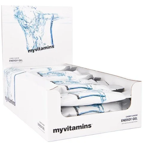 Myvitamins Energy Gel (Box) - 24 x 50g - Cherry Изображение 1