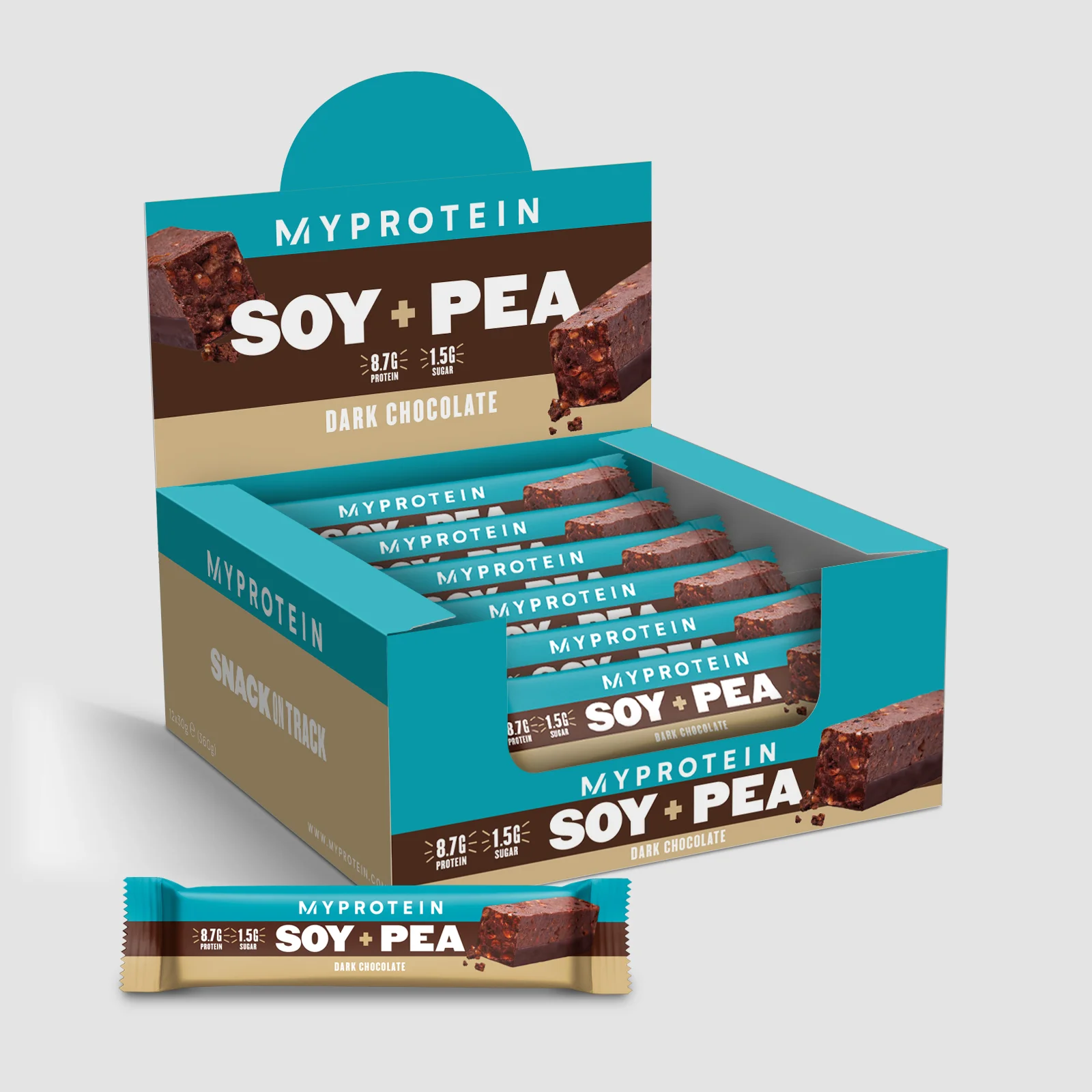 Soy + Pea Bars - Черен шоколад Изображение 1