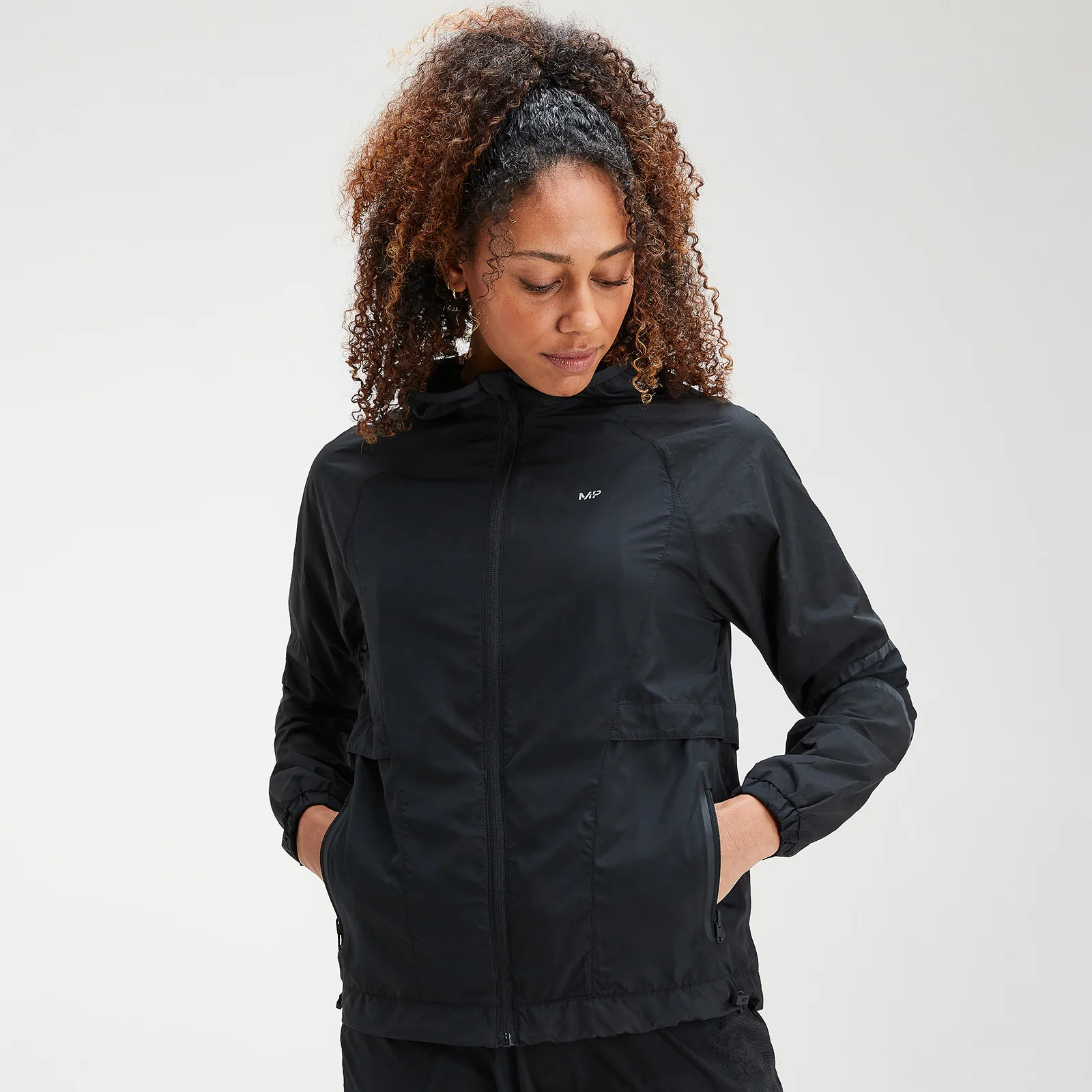 MP Women's Velocity Running Jacket- Black - XXS Изображение 1
