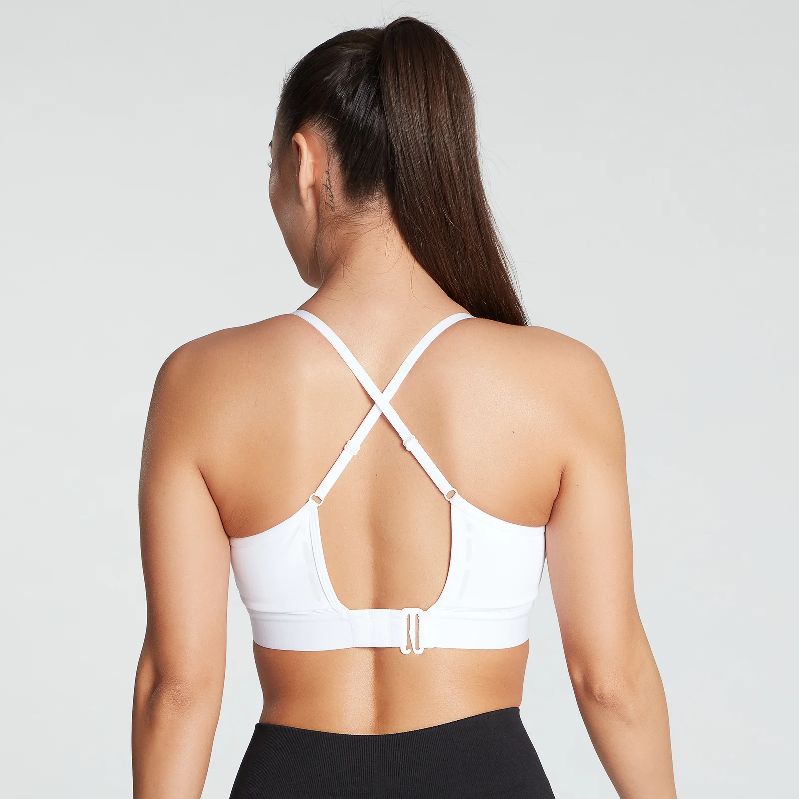 MP Women's Power Ultra Strappy Sports Bra- White - XXS Изображение 1