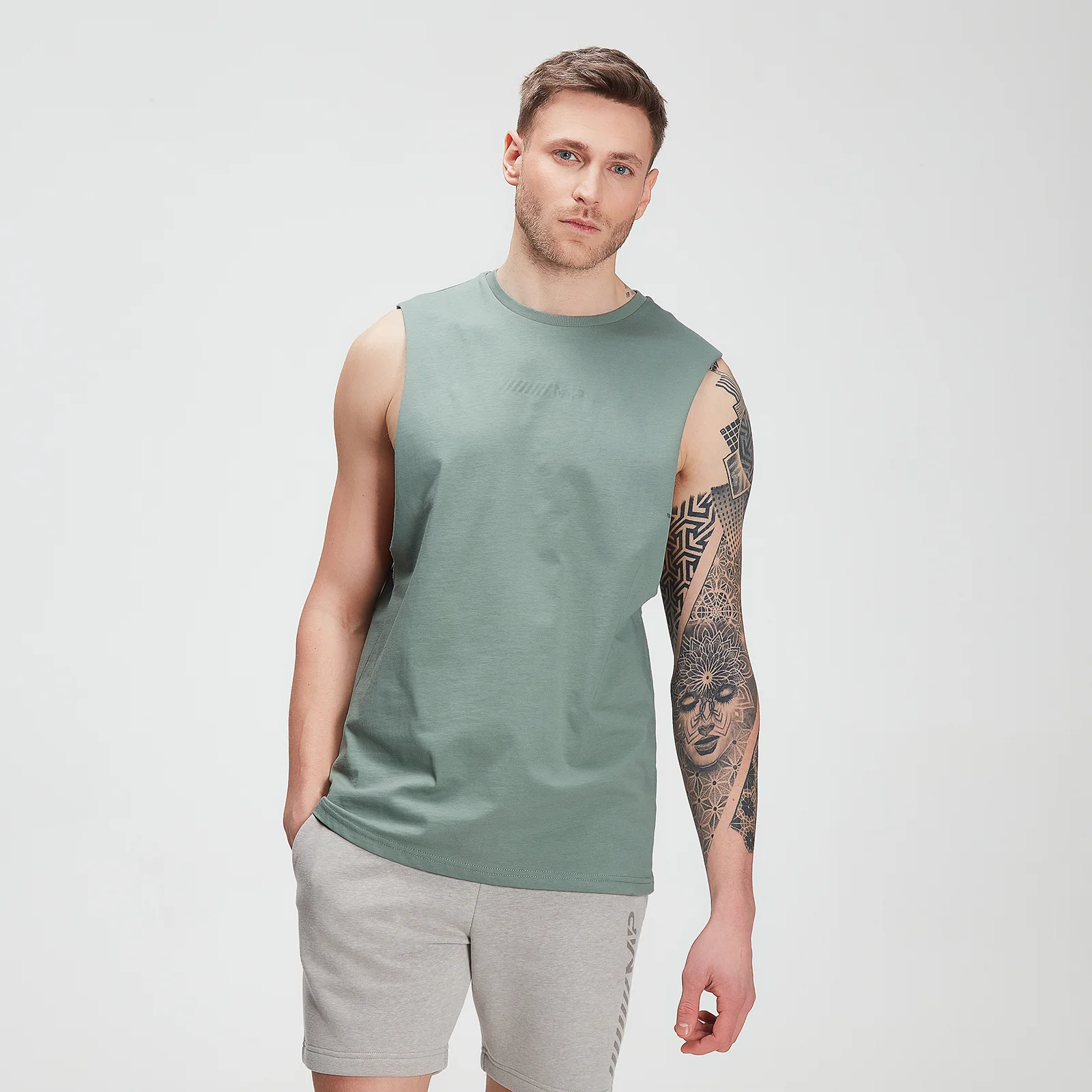 MP Men's Tonal Graphic Tank – Washed Green - XXS Изображение 1