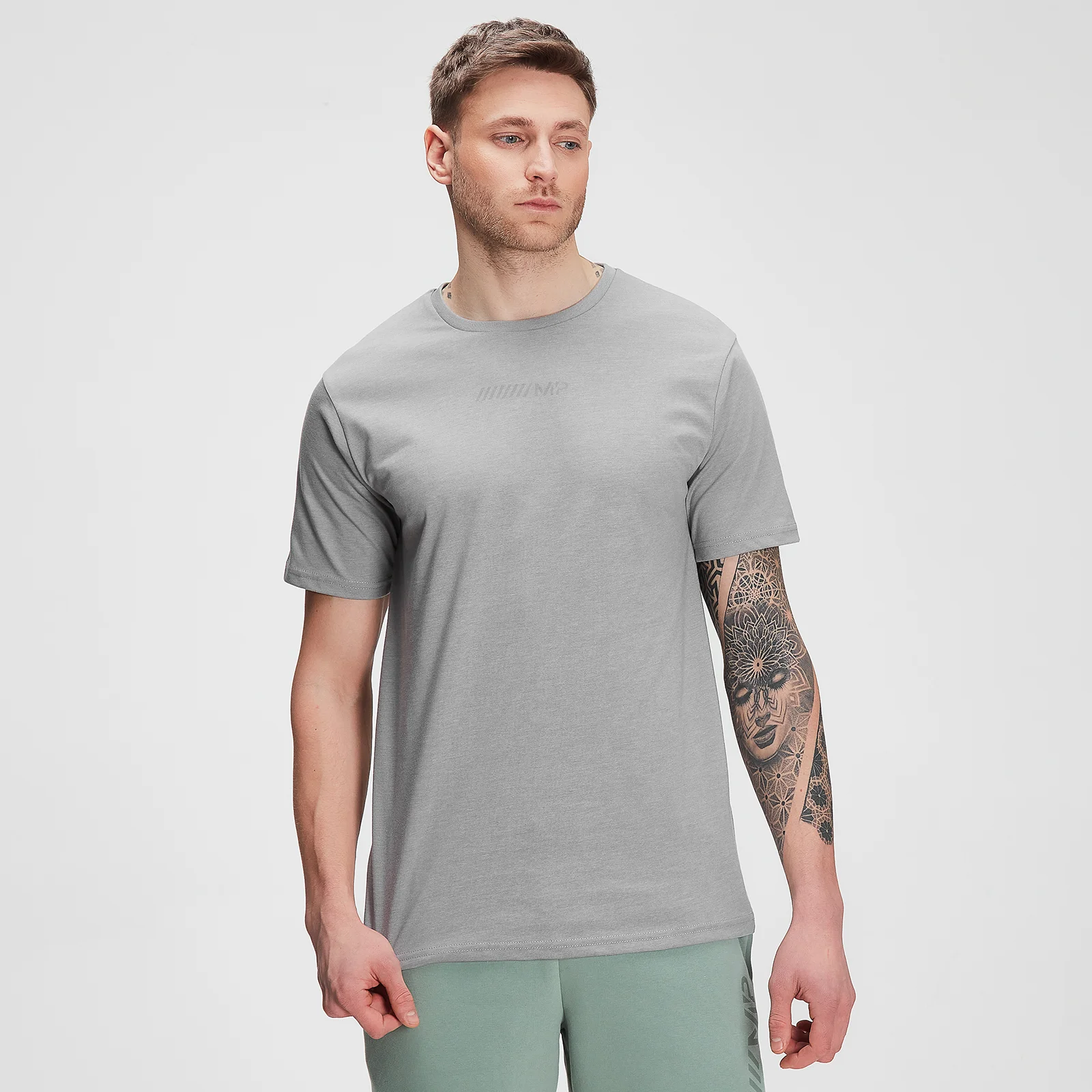 MP Men's Tonal Graphic Short Sleeve T-shirt – Storm Grey Marl - XXS Изображение 1