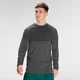 MP Men's Essential Seamless Long Sleeve Top- Storm Grey Marl