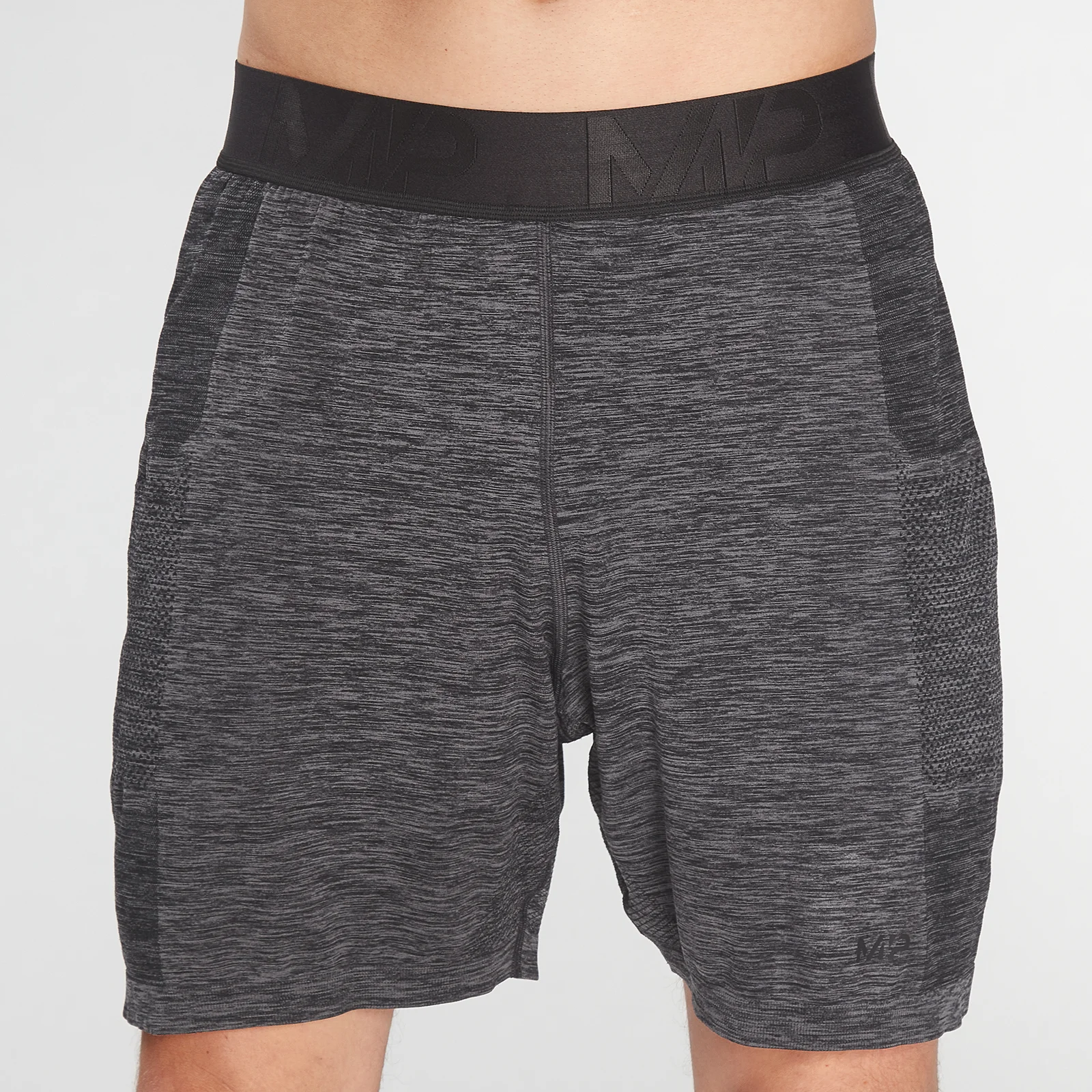 MP Men's Essential Seamless Shorts- Storm Grey Marl - XXS Изображение 1