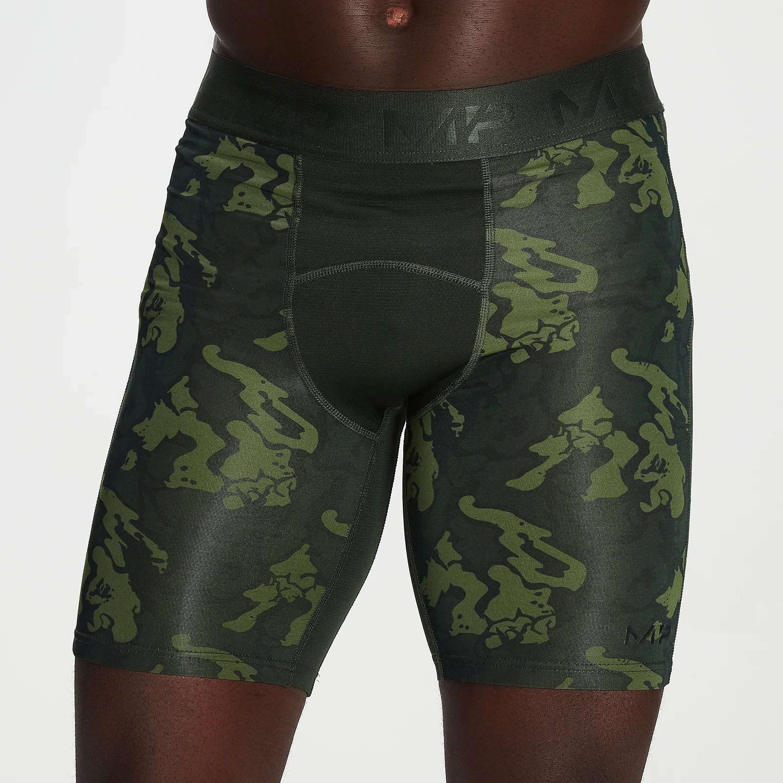 MP Men's Adapt Camo Base Layer Shorts- Green Camo - XXS Изображение 1