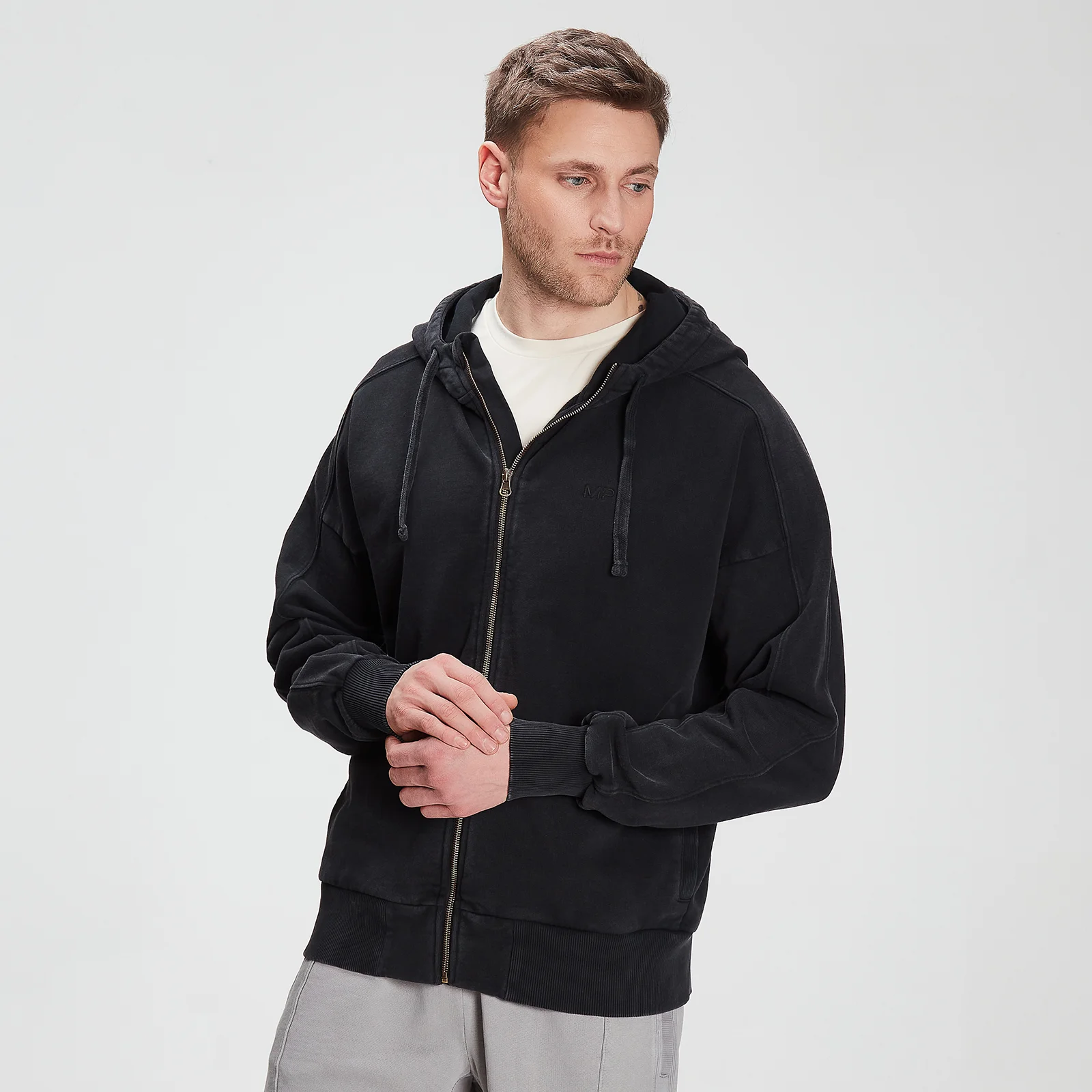 MP Men's Training Zip Through Hoodie - Black - XXS Изображение 1