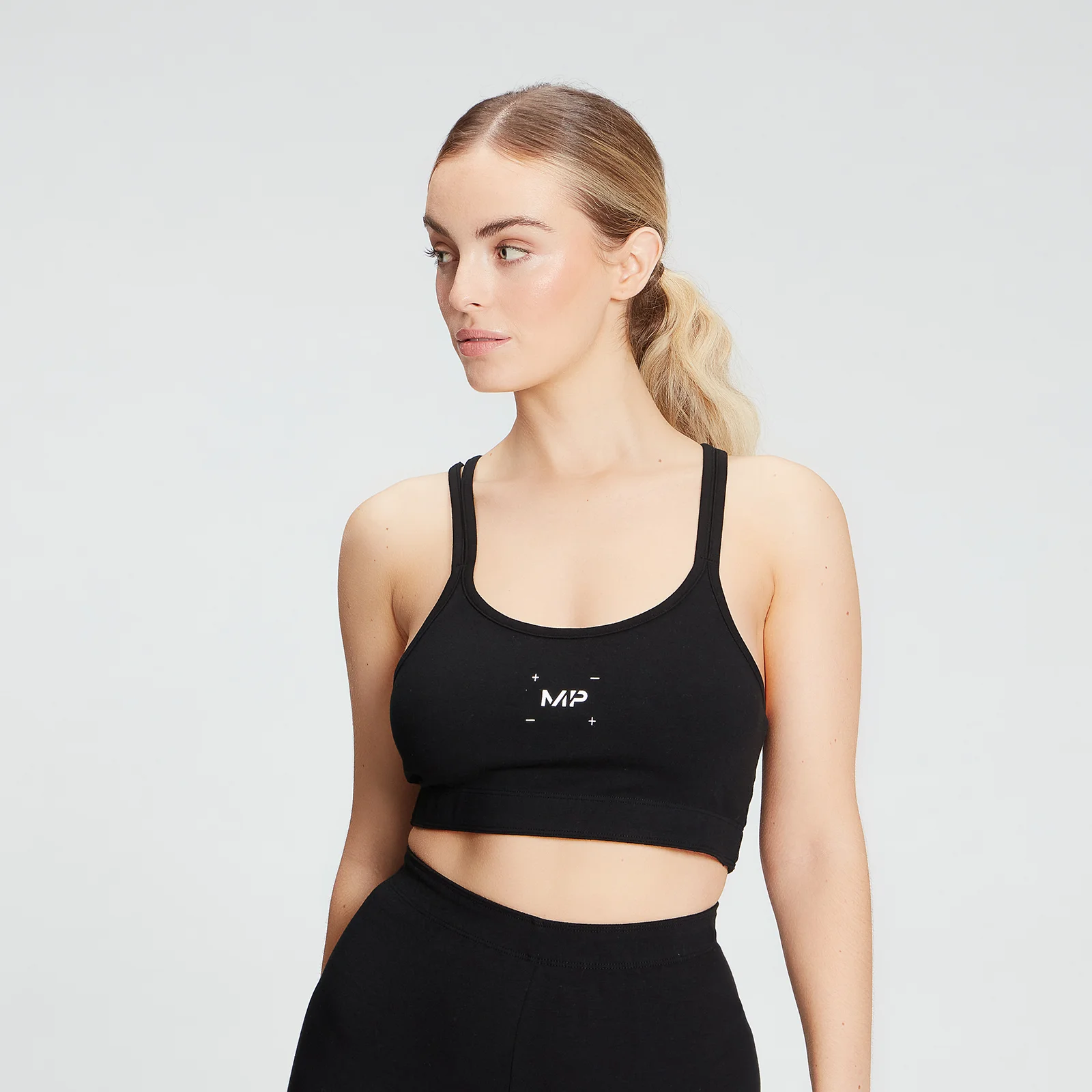 MP Women's Central Graphic Bra - Black - XXS Изображение 1