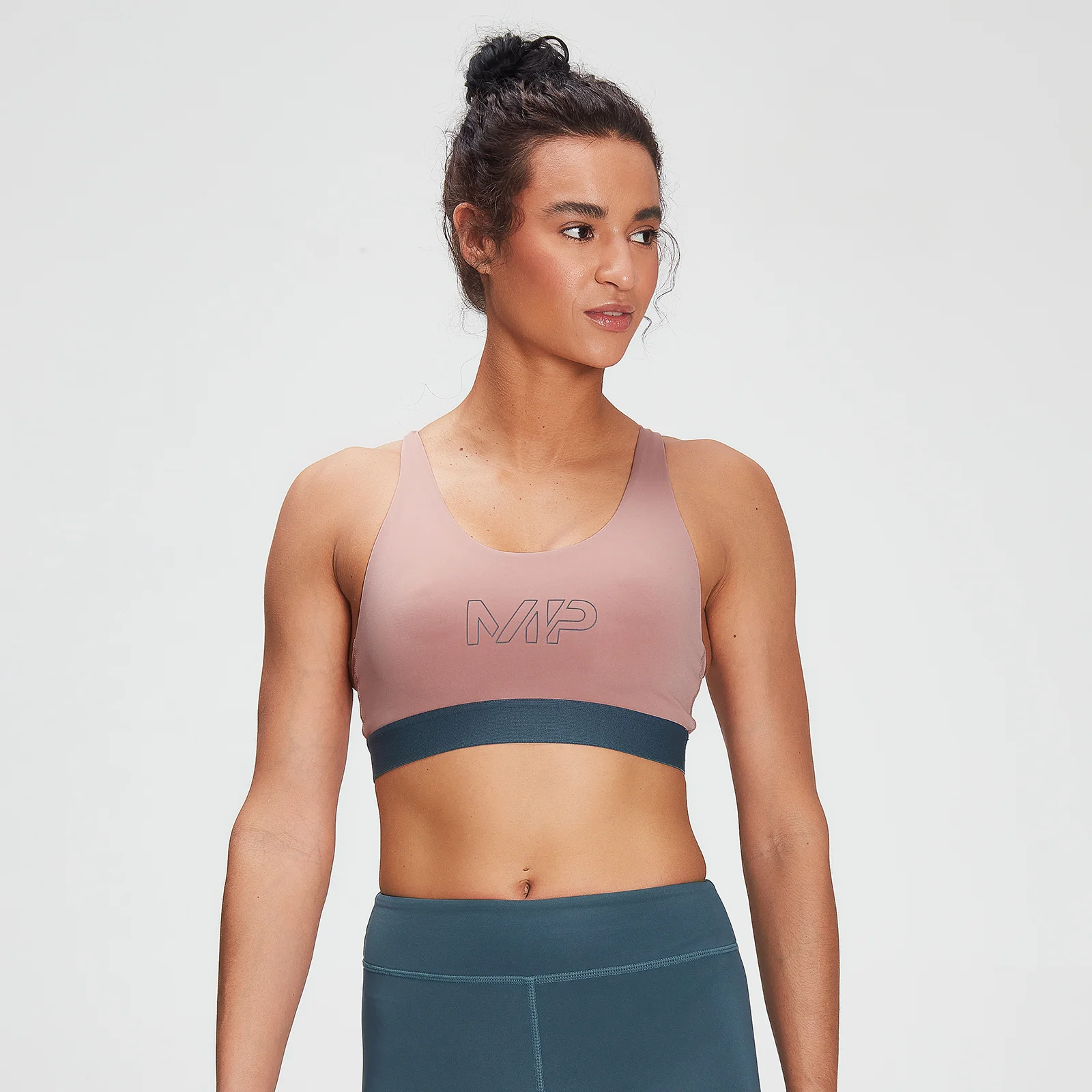 MP Women's Branded Training Sports Bra - Washed Pink - XXS Изображение 1