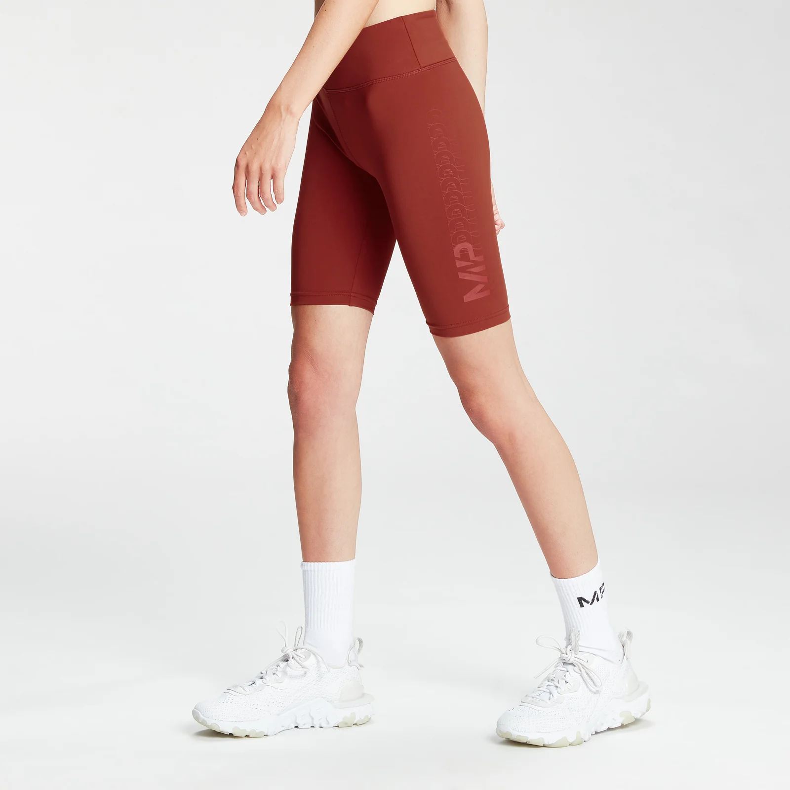 MP Women's Fade Graphic Training Cycling Shorts - Burnt Red - XXS Изображение 1