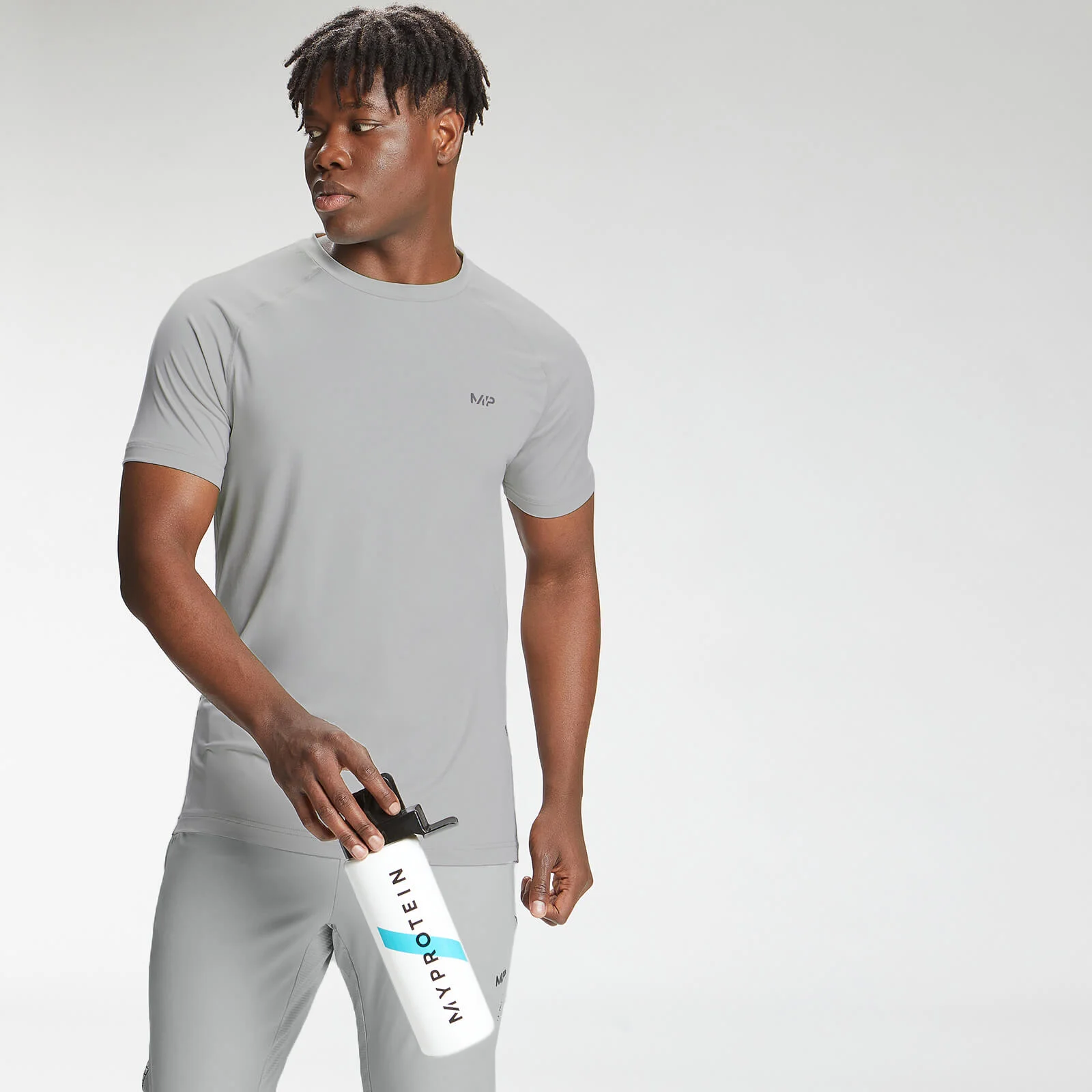 MP Men's Tempo Short Sleeve T-Shirt - Chrome - XXS Изображение 1