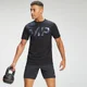 Мъжка тениска с лого и къс ръкав Adapt Camo на MP - камуфлажно черно/синьо