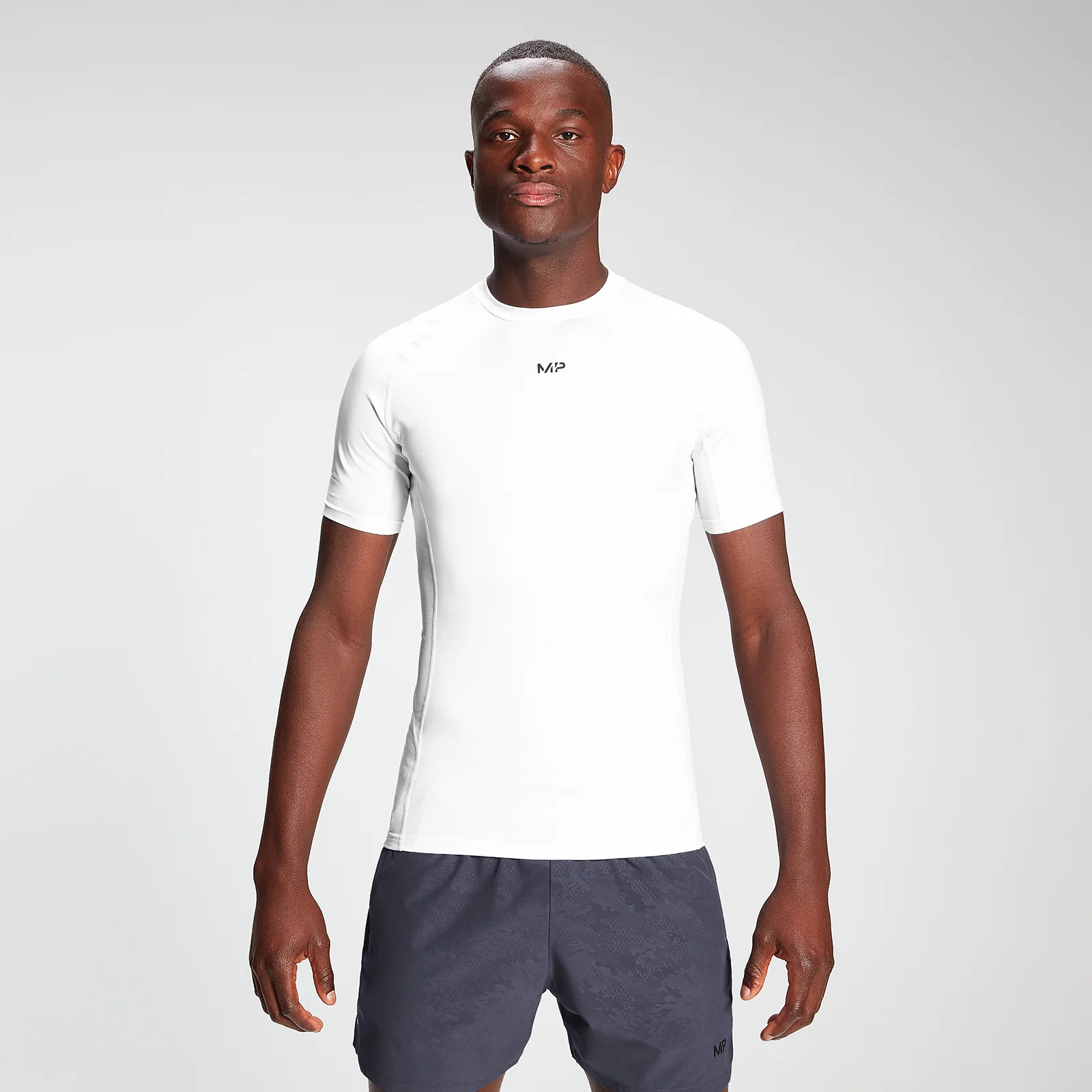 MP Men's Engage Short Sleeve Baselayer - White - XXS Изображение 1