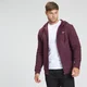 Мъжки суитчър с цип Essentials на MP - тъмночервено