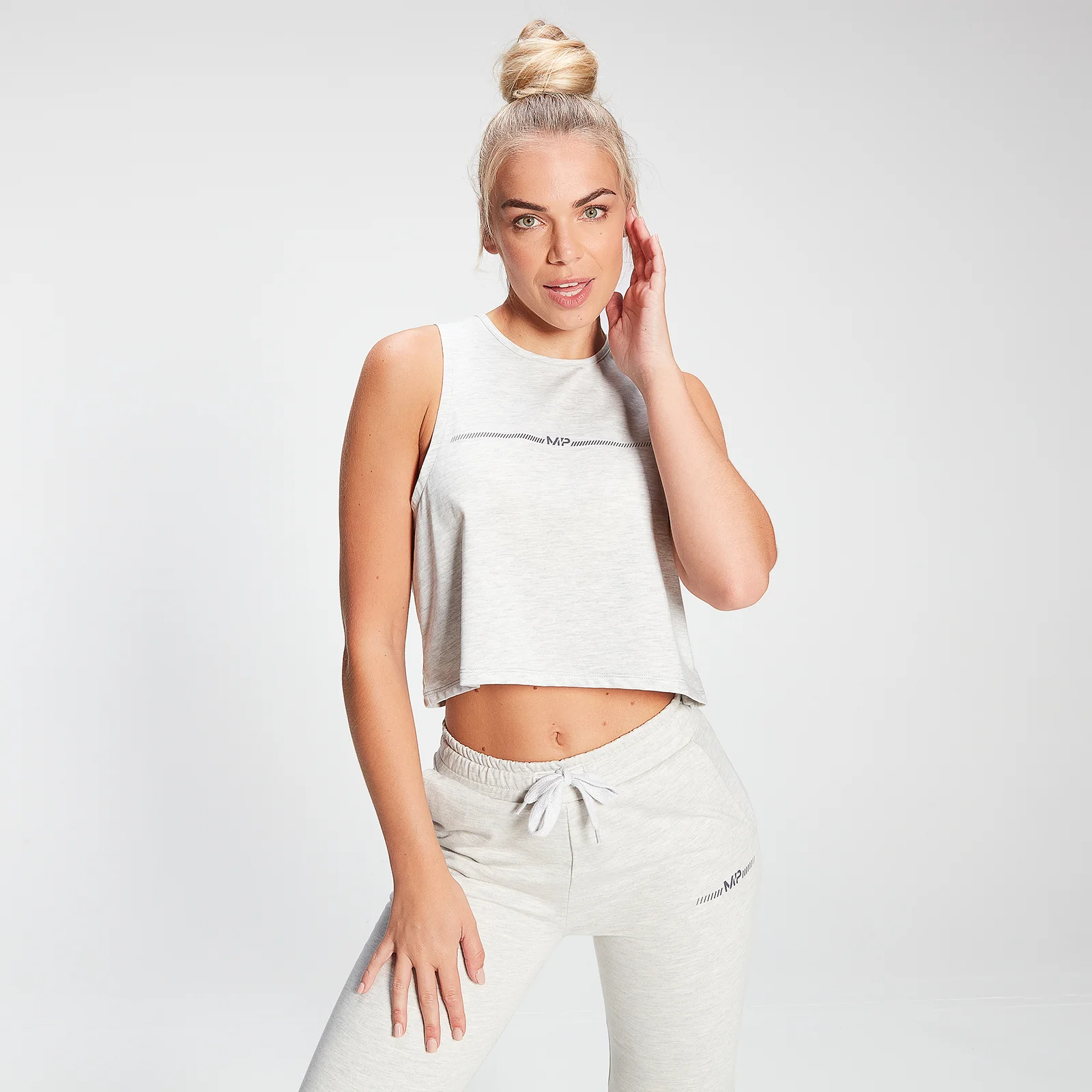 MP Women's Mini Mark Graphic Reach Vest - Light Grey Marl - XXS Изображение 1