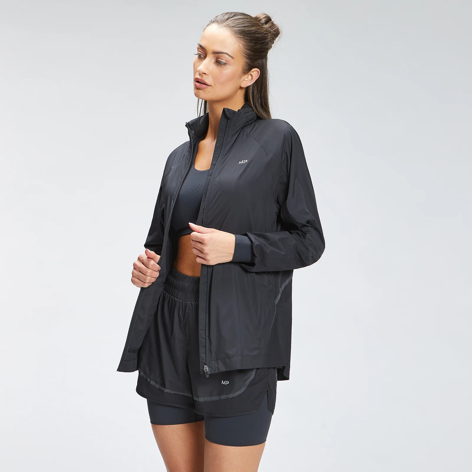 MP Women's Velocity Running Jacket - Black - XXS Изображение 1